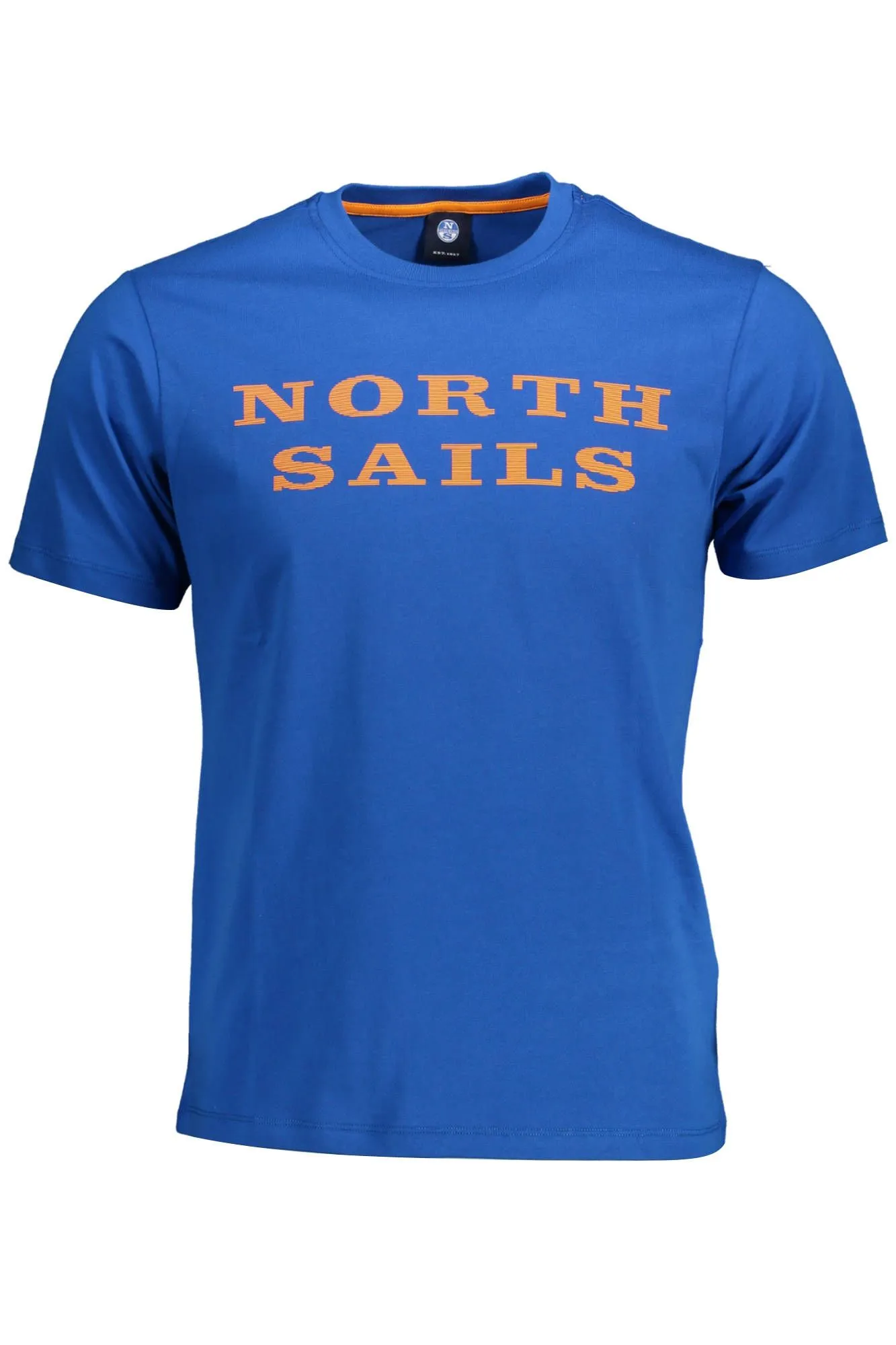 North Sails Blue Cotton Men T-Shirt