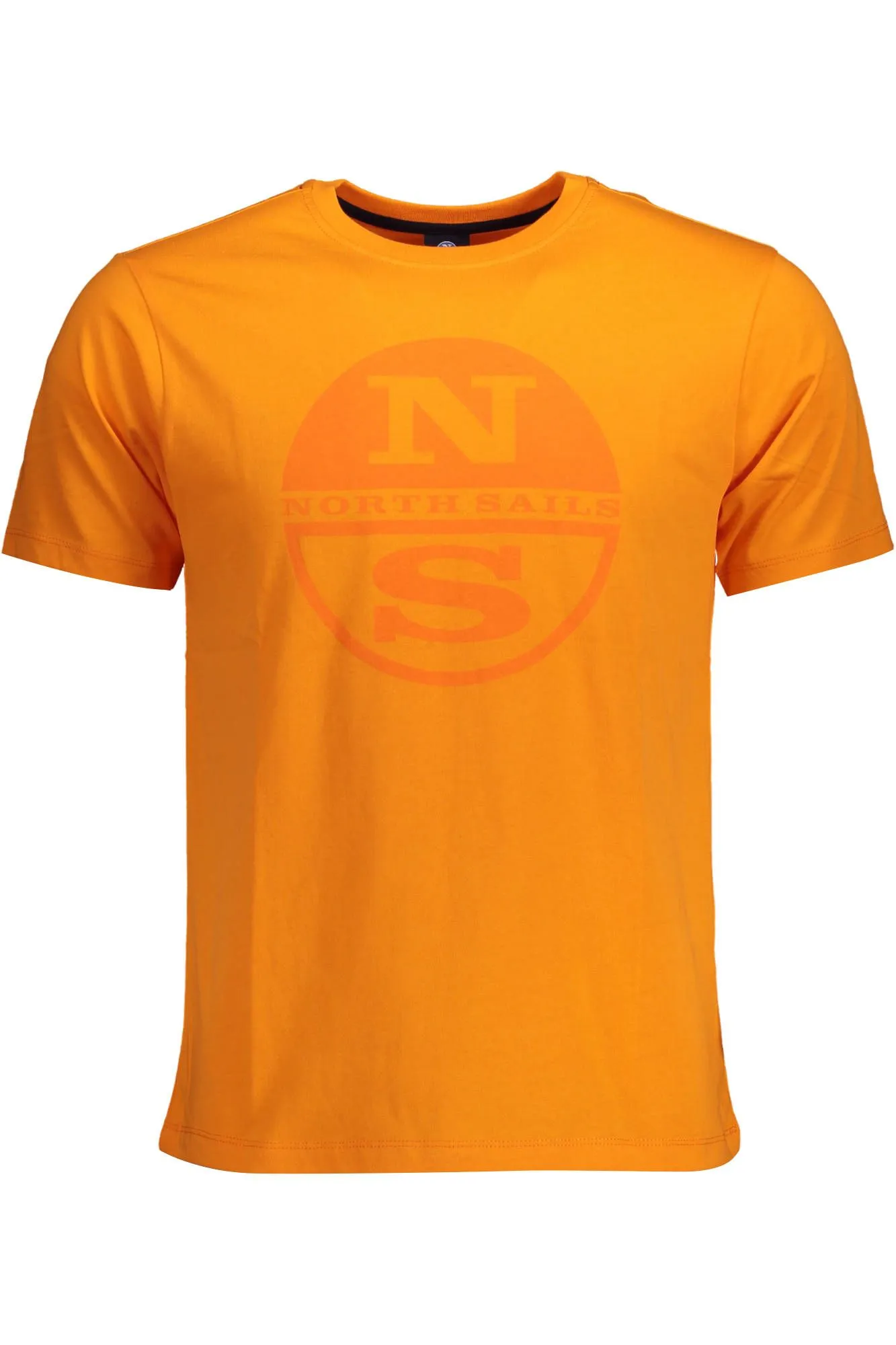 North Sails Orange Cotton Men T-Shirt