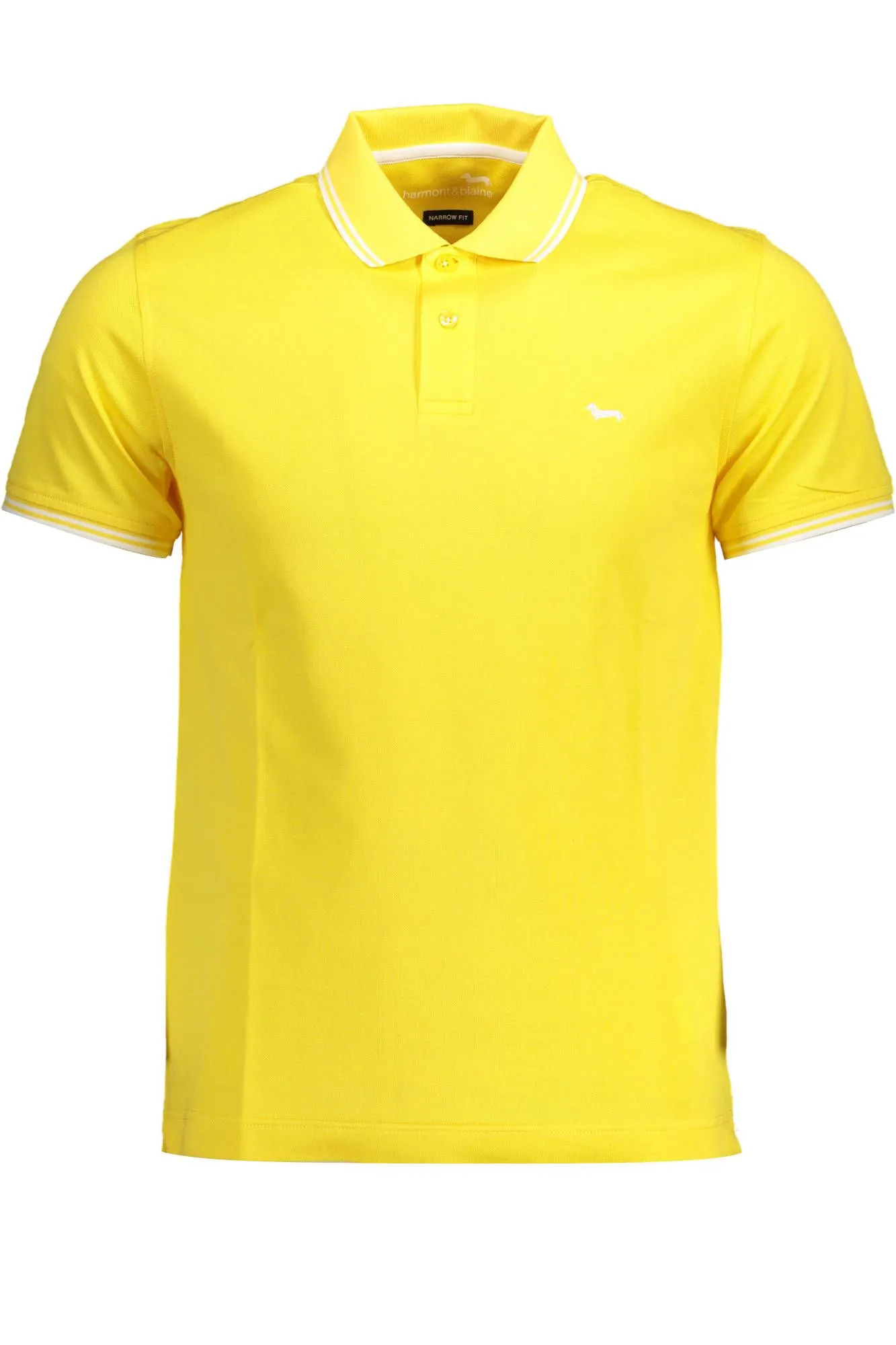 Harmont & Blaine Yellow Cotton Men Polo Shirt