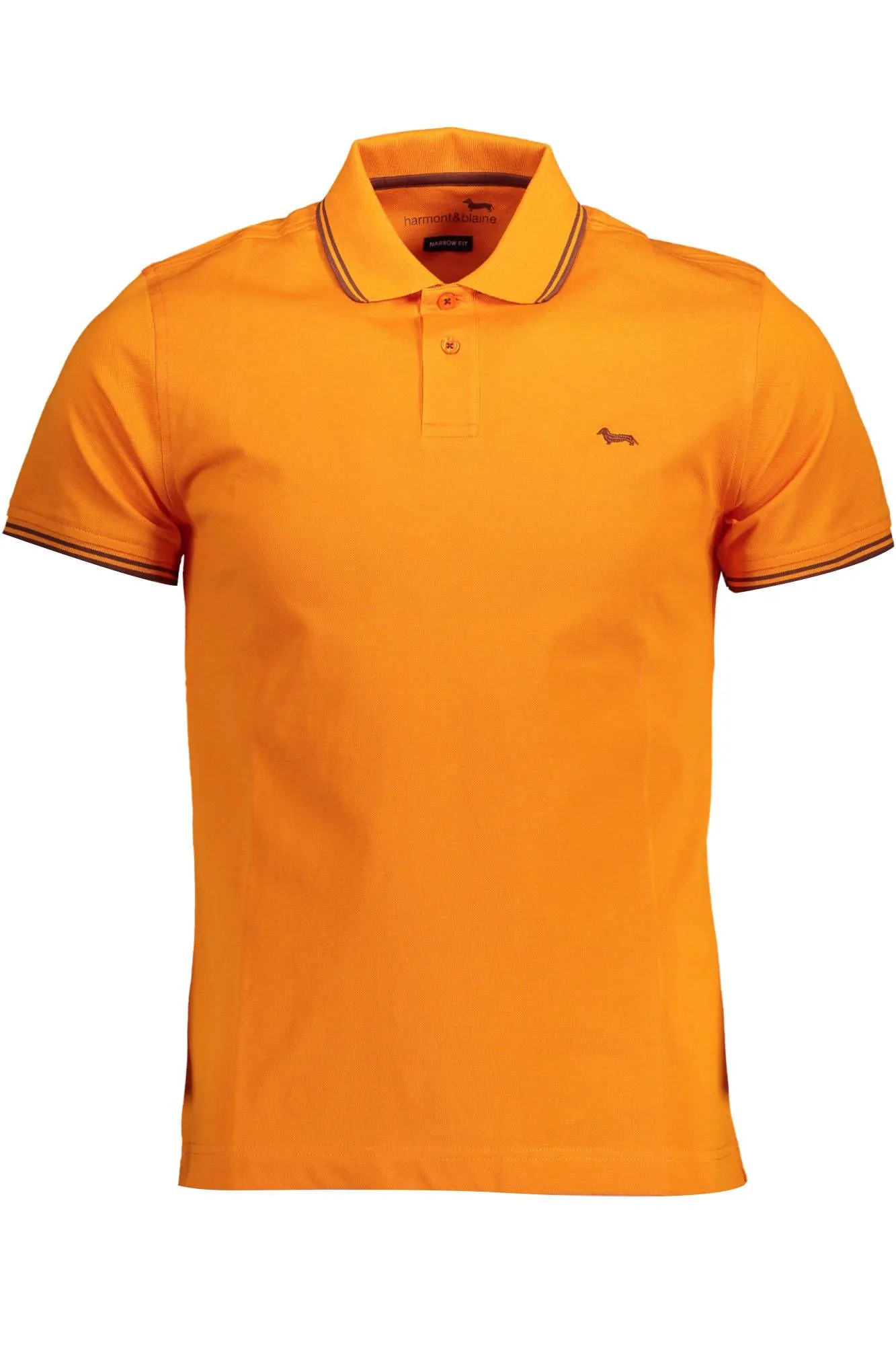 Harmont & Blaine Orange Cotton Men Polo Shirt