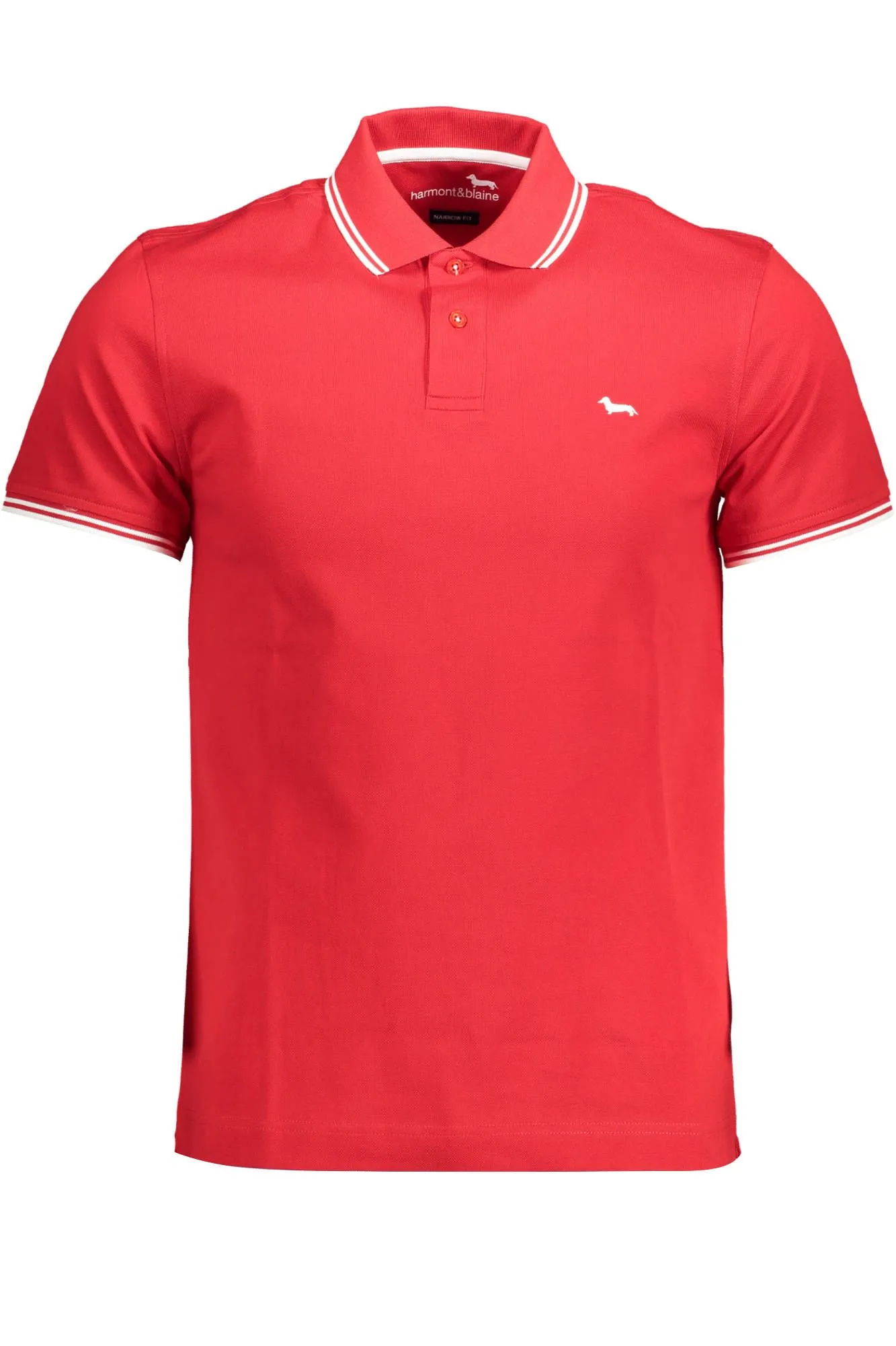Harmont & Blaine Red Cotton Men Polo Shirt