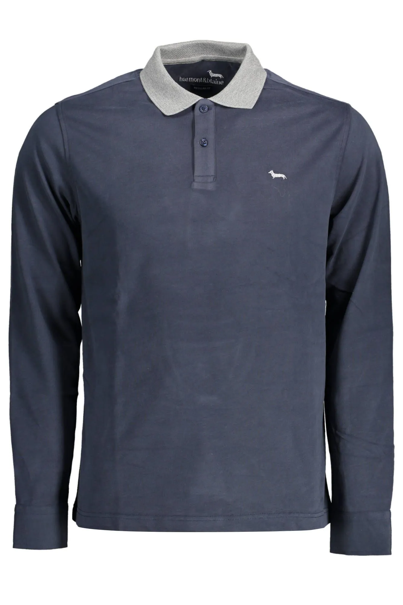 Harmont & Blaine Blue Cotton Men Polo Shirt
