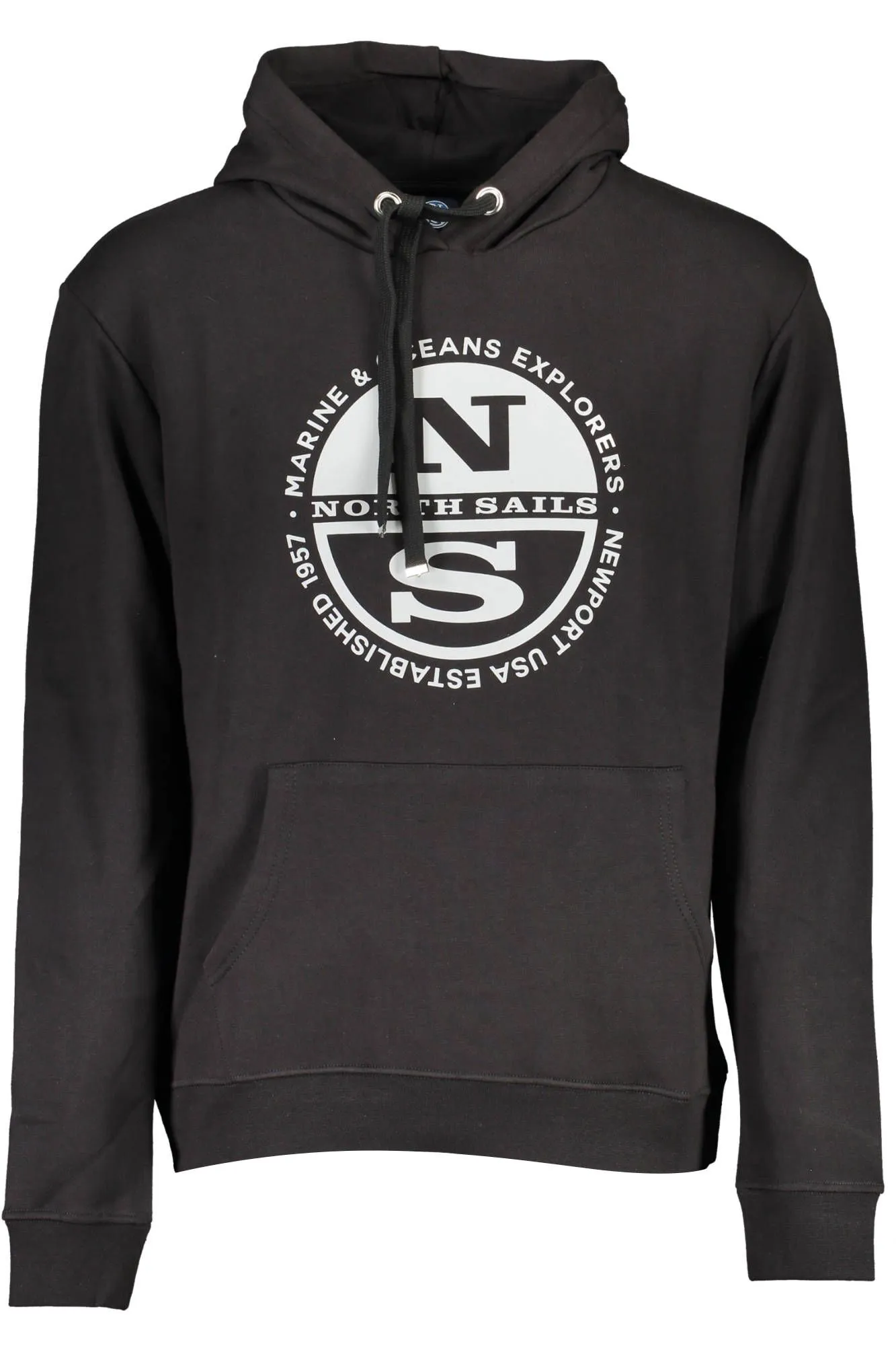 North Sails Black Cotton Men Sweater