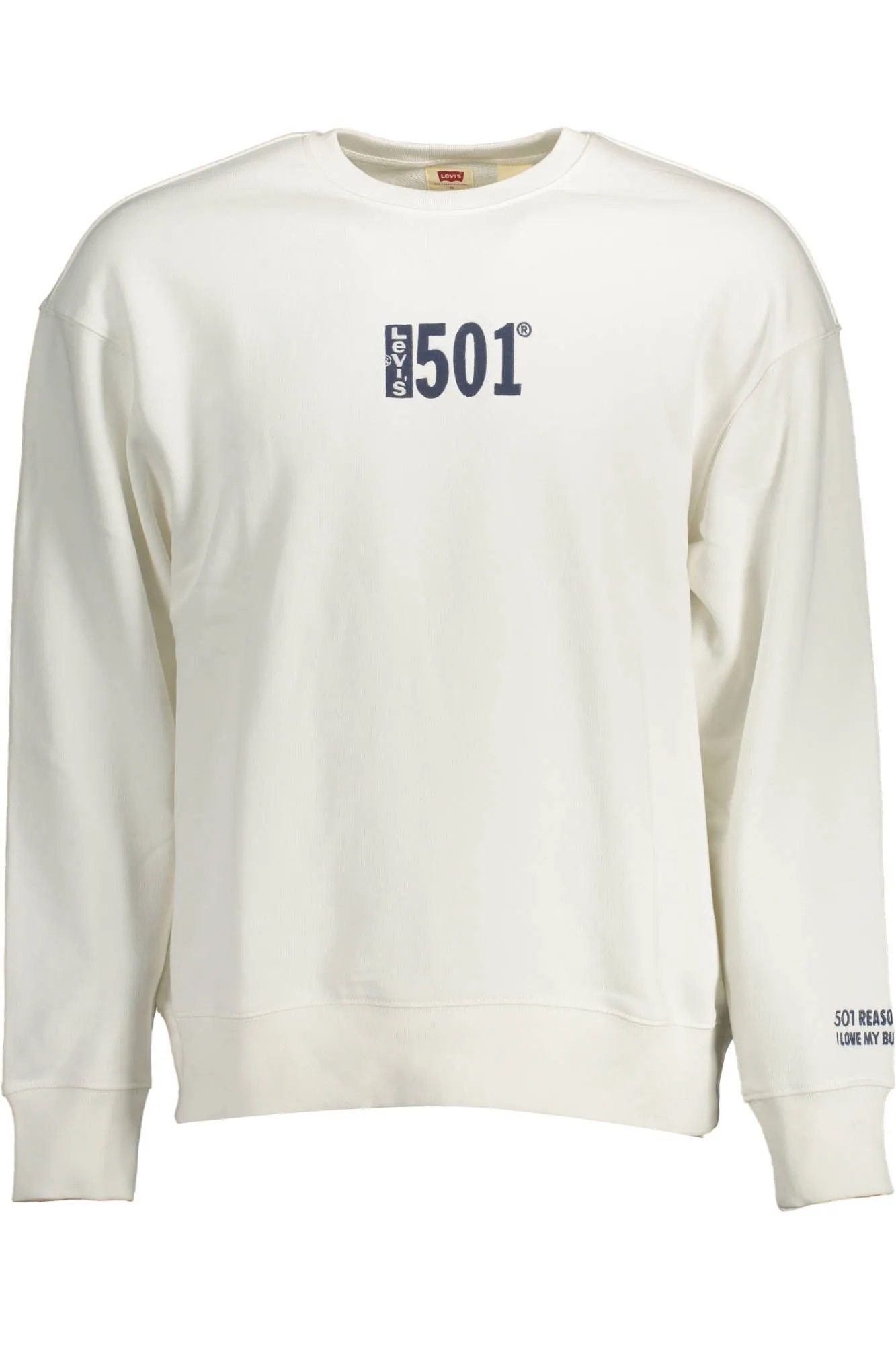 Levi's White Cotton Men Sweater
