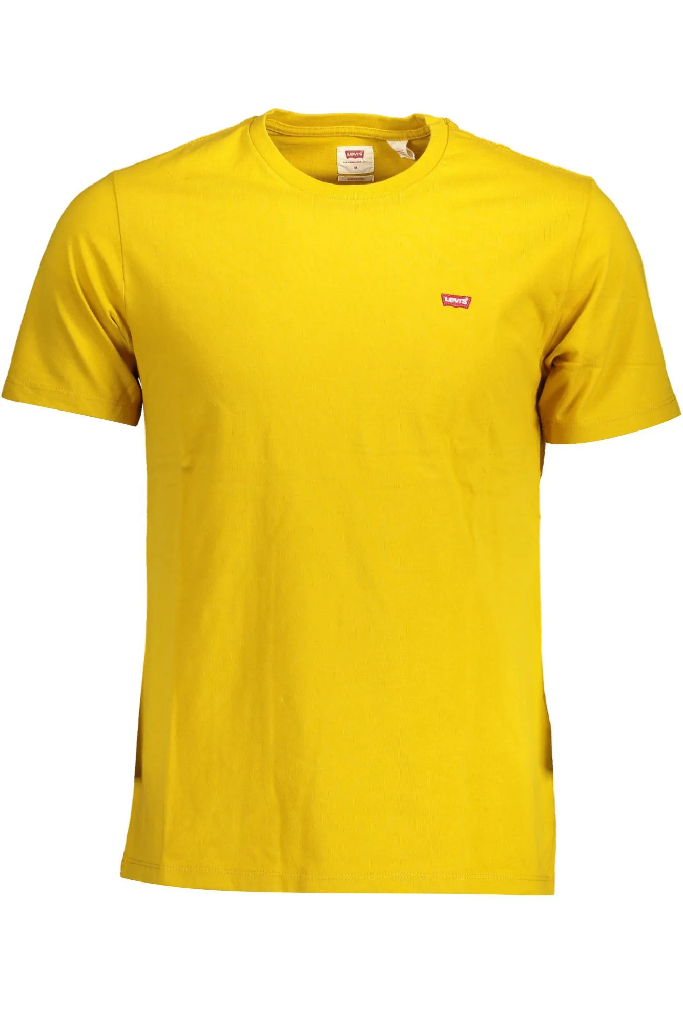 Levi's Yellow Cotton Men T-Shirt