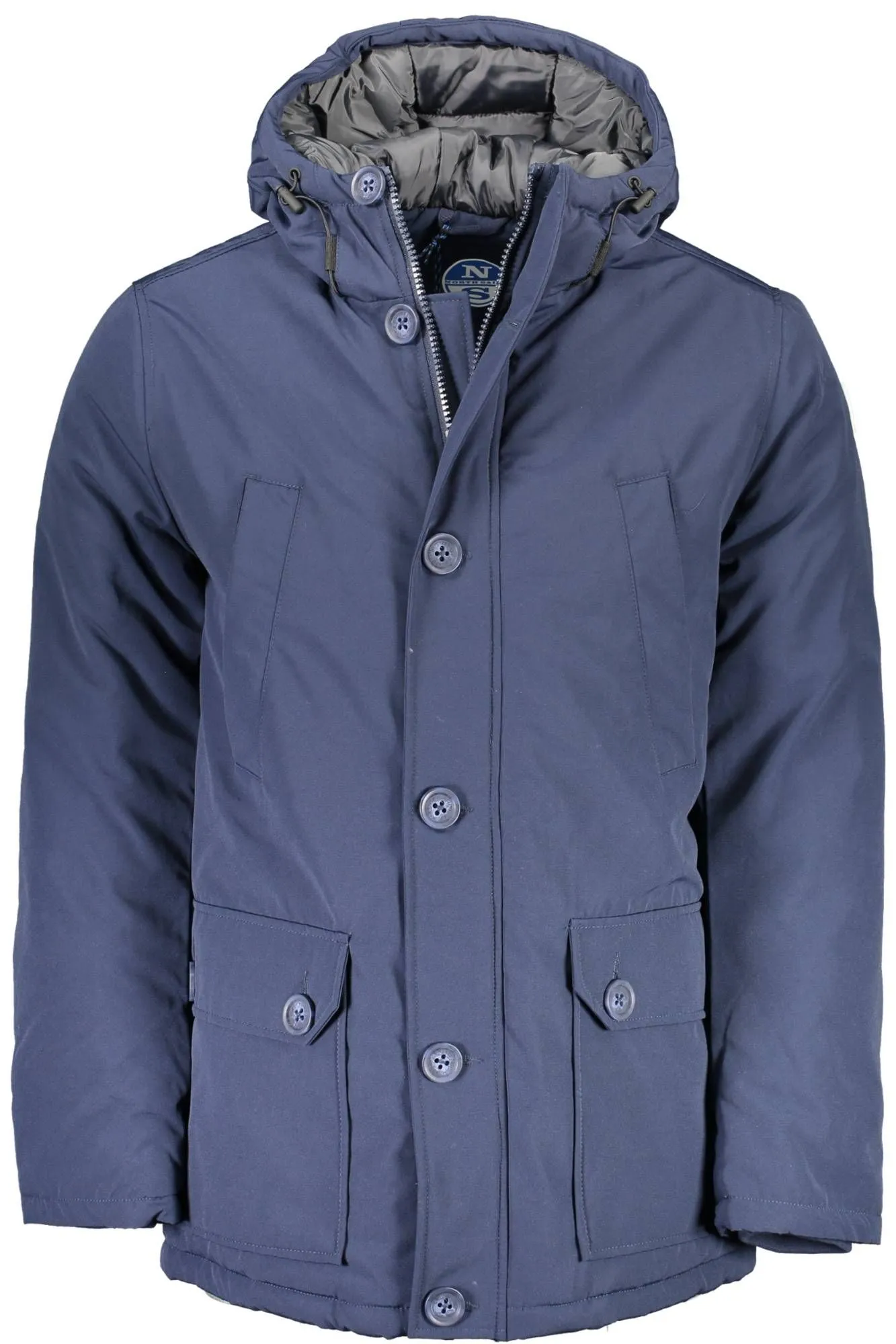 North Sails Blue Polyester Men Jacket