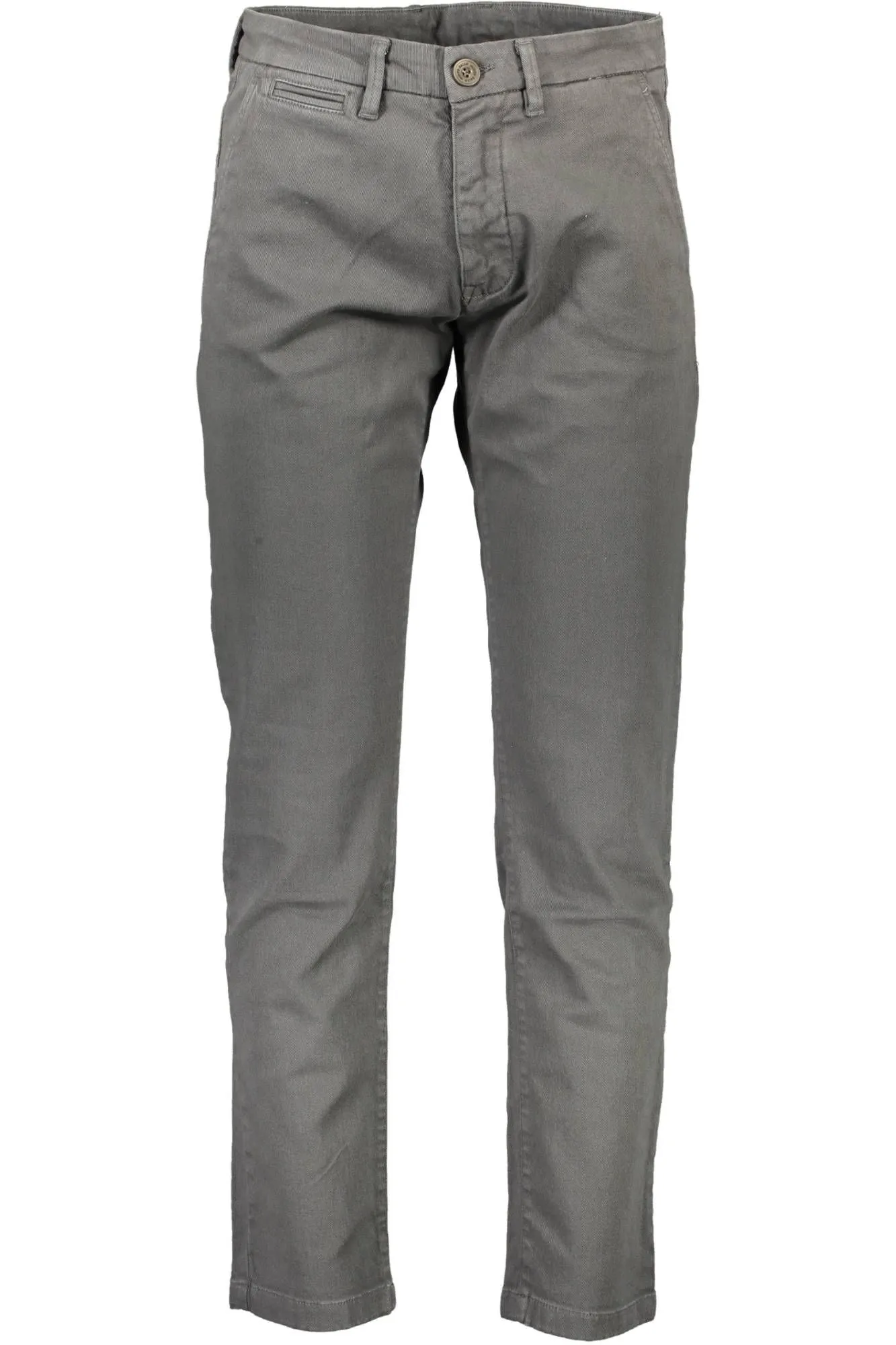 North Sails Gray Cotton Men Trouser