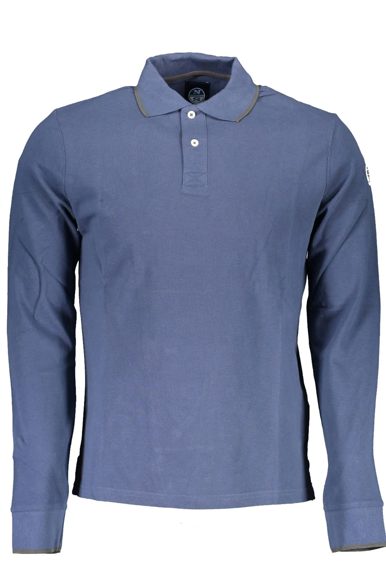 North Sails Blue Cotton Men Polo Shirt