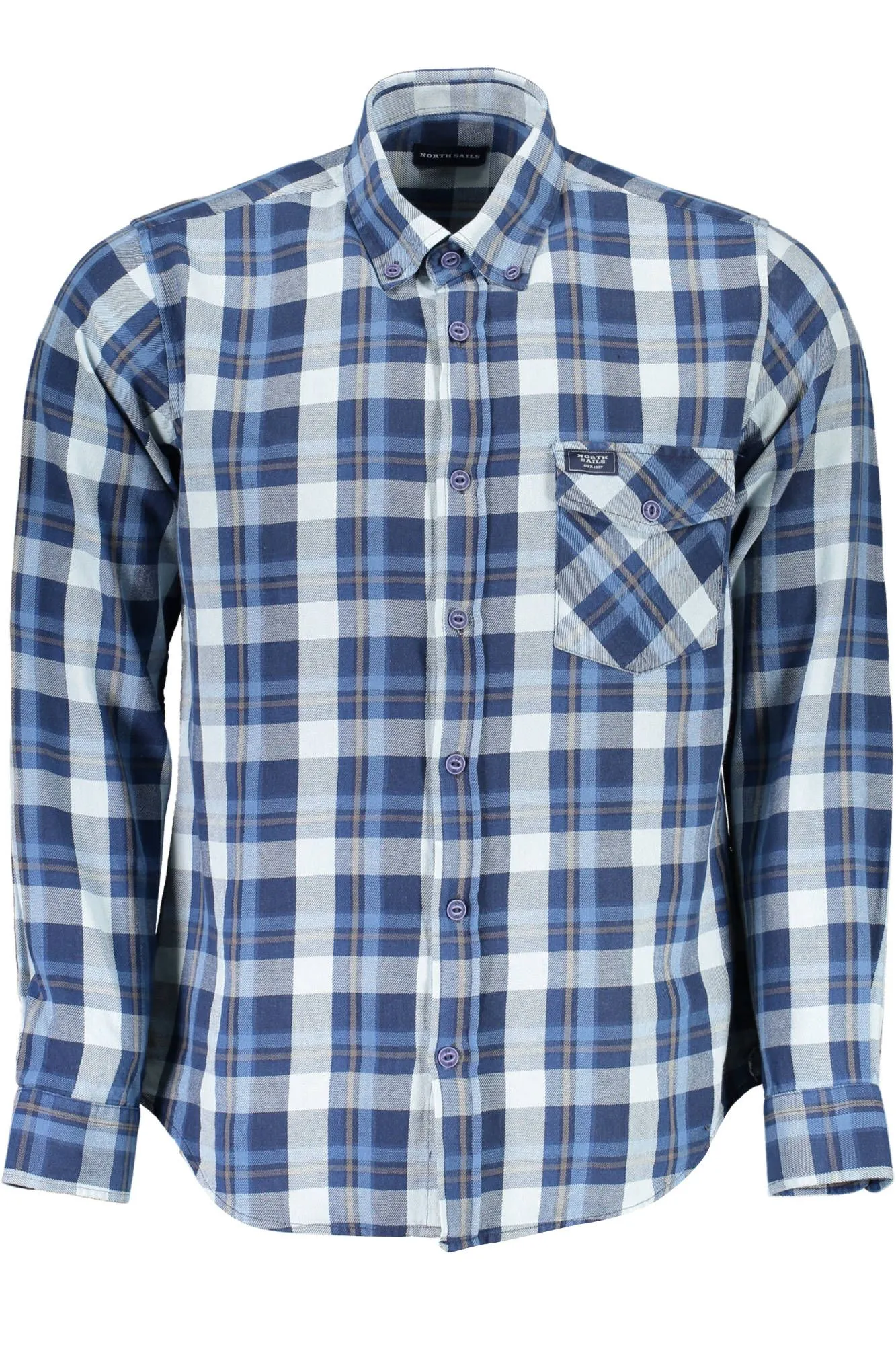 North Sails Blue Cotton Men Shirt