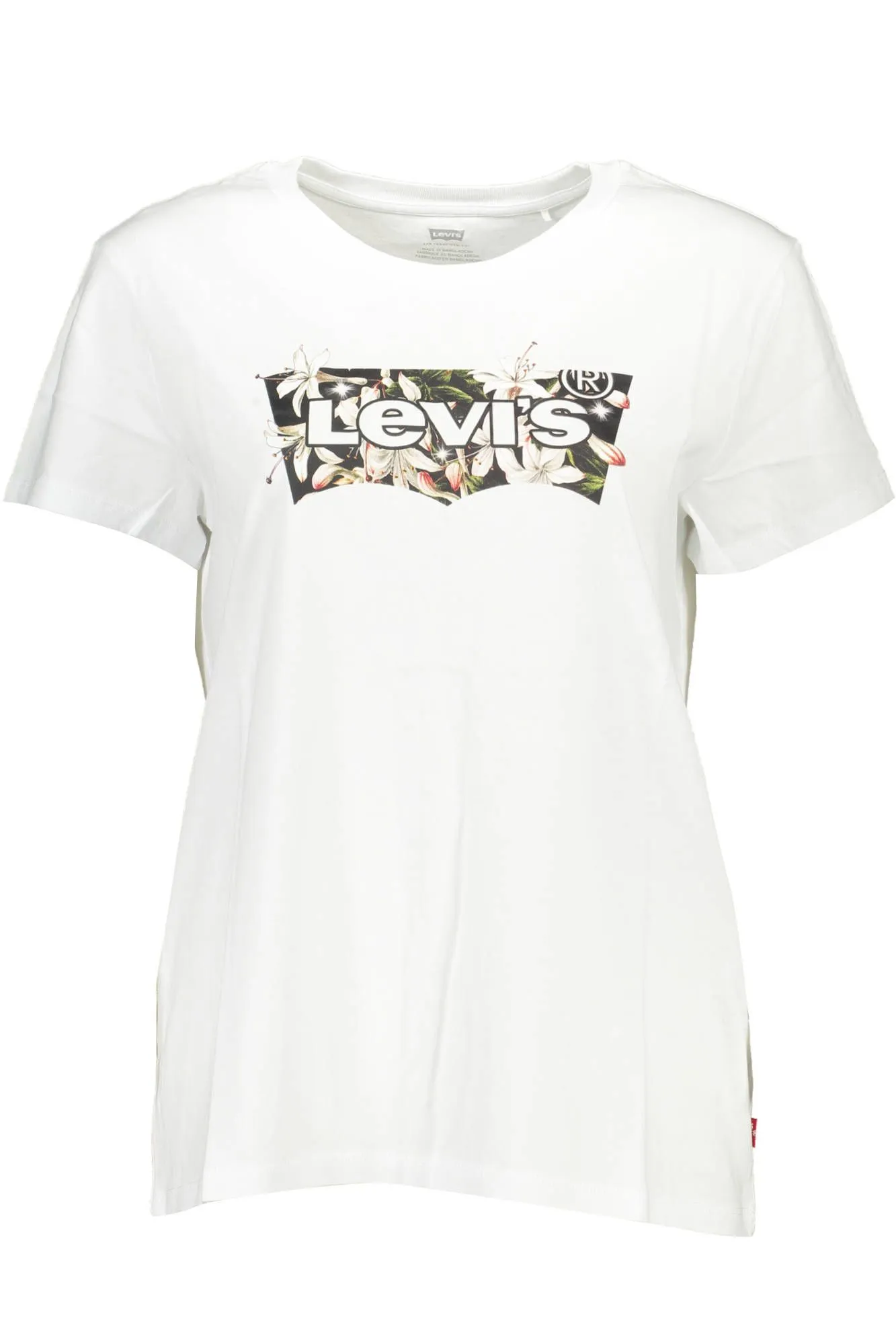 Levi's White Cotton Women T-Shirt