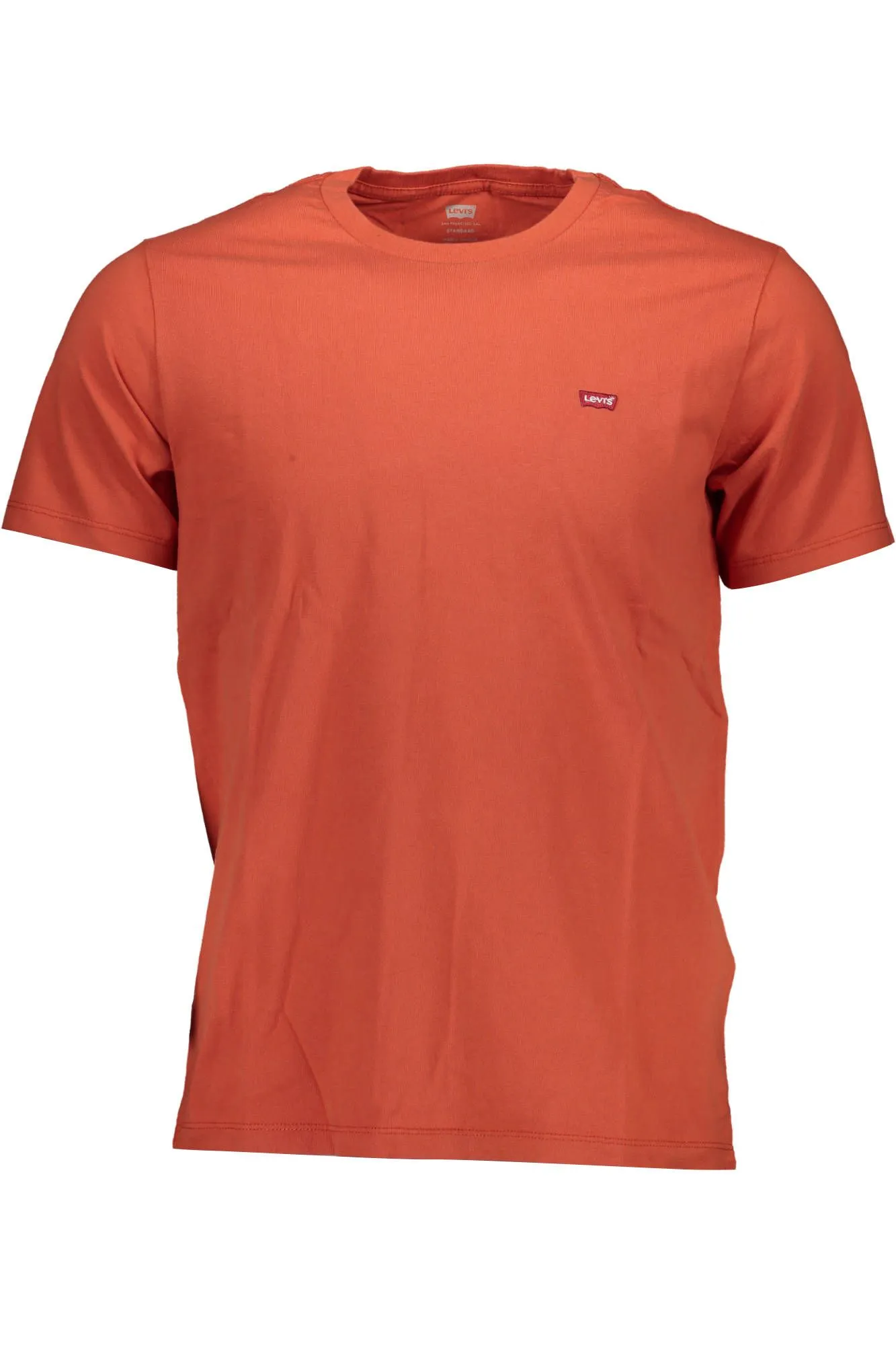 Levi's Orange Cotton Men T-Shirt