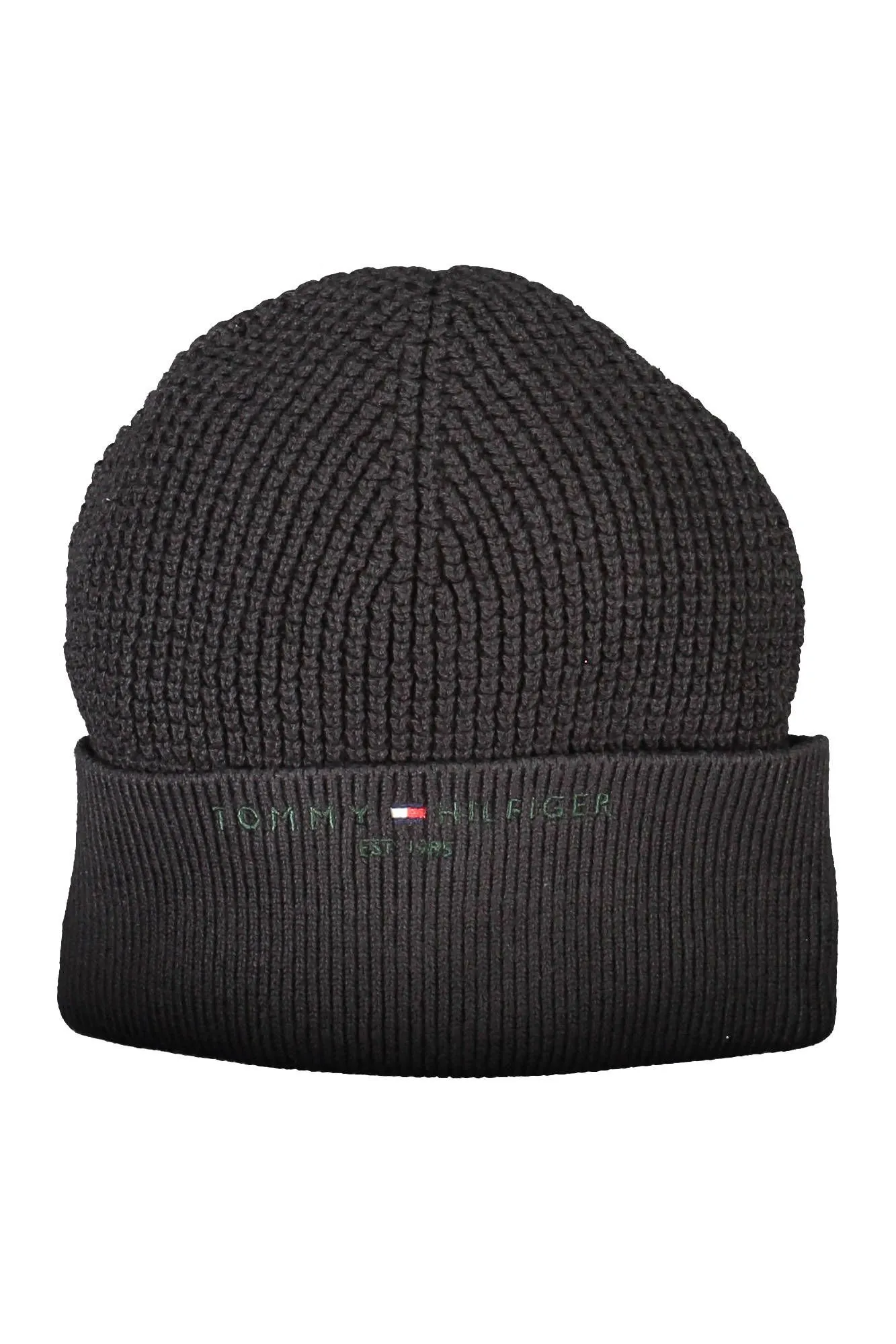 Tommy Hilfiger Black Cotton Men Cap