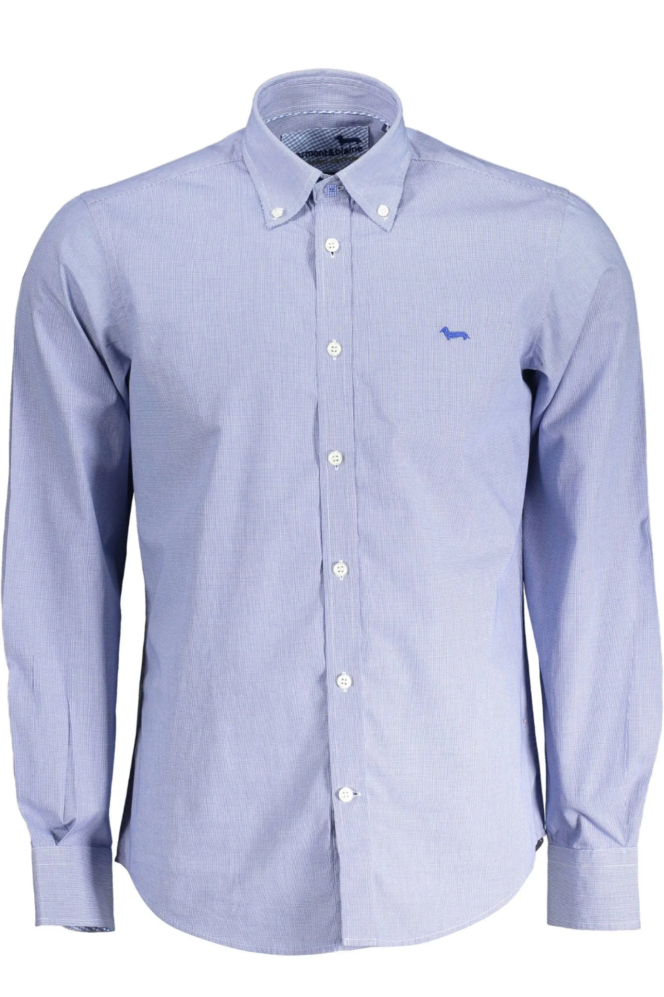 Harmont & Blaine Men's Blue Cotton Mens Shirt