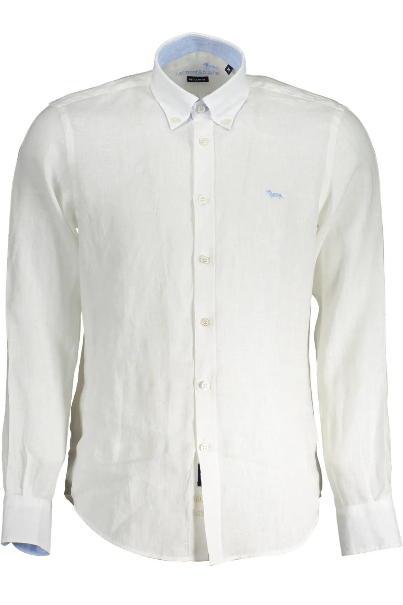 Harmont & Blaine Men's White Linen Mens Shirt