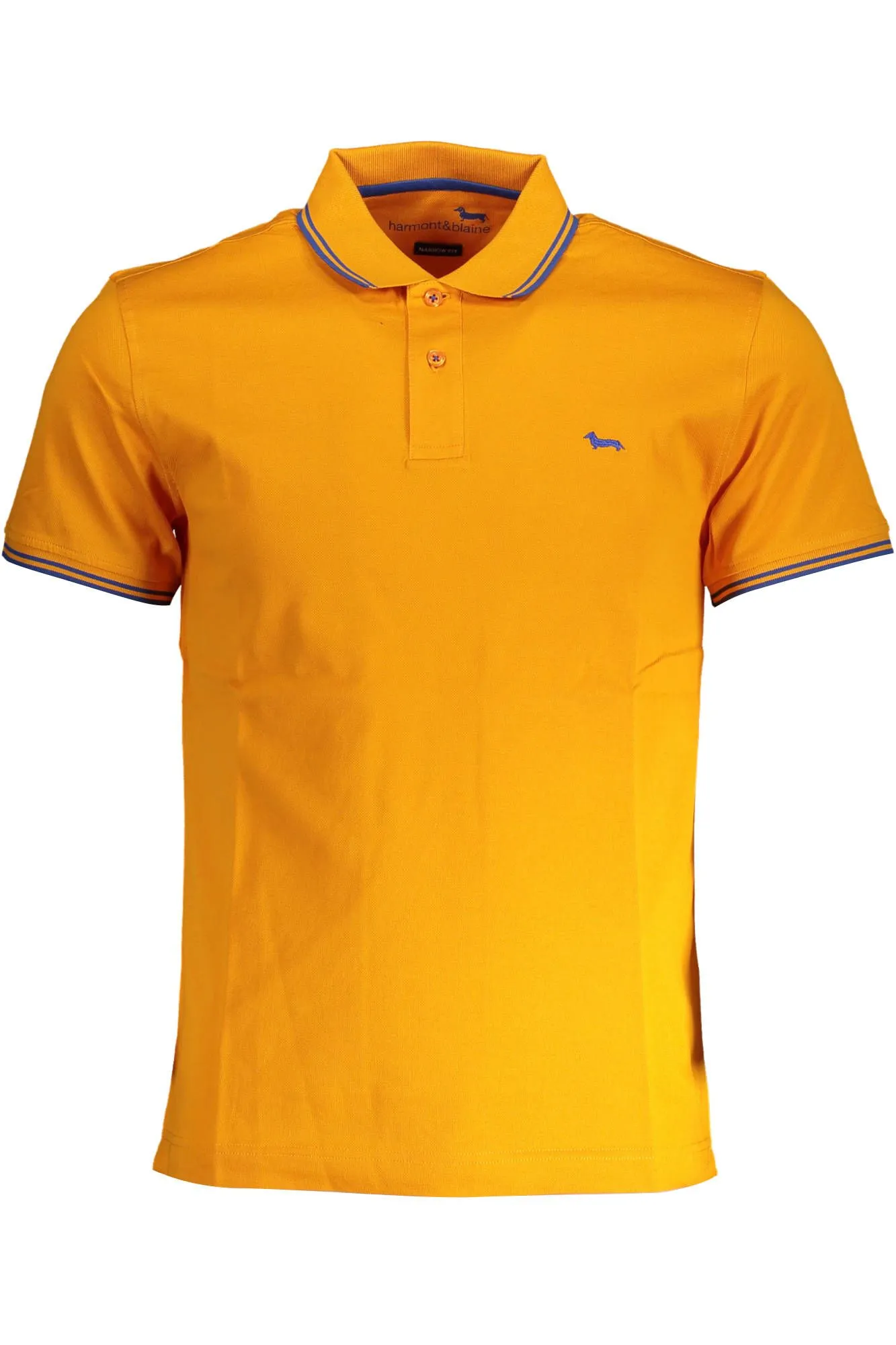 Harmont & Blaine Orange Cotton Men Polo Shirt