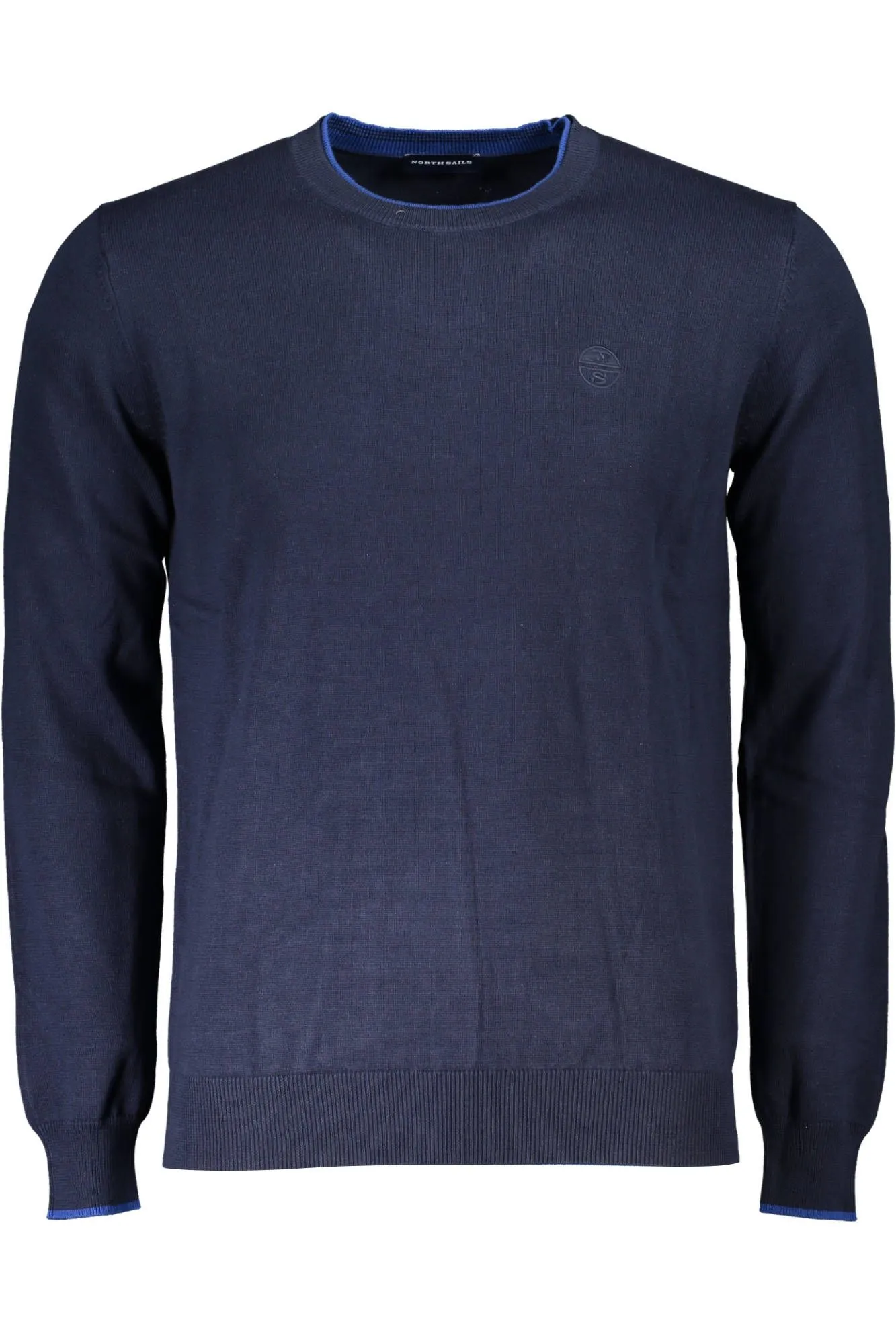 North Sails Blue Organic Cotton Men Sweater