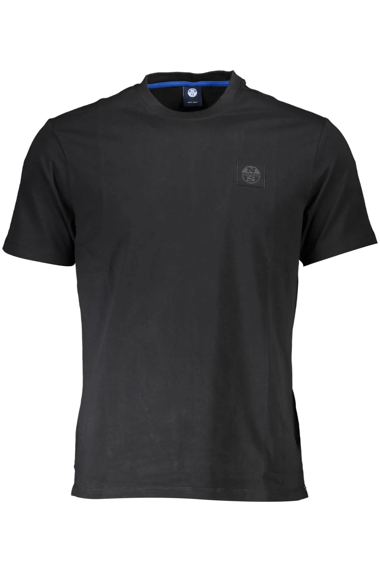 North Sails Black Cotton Men T-Shirt