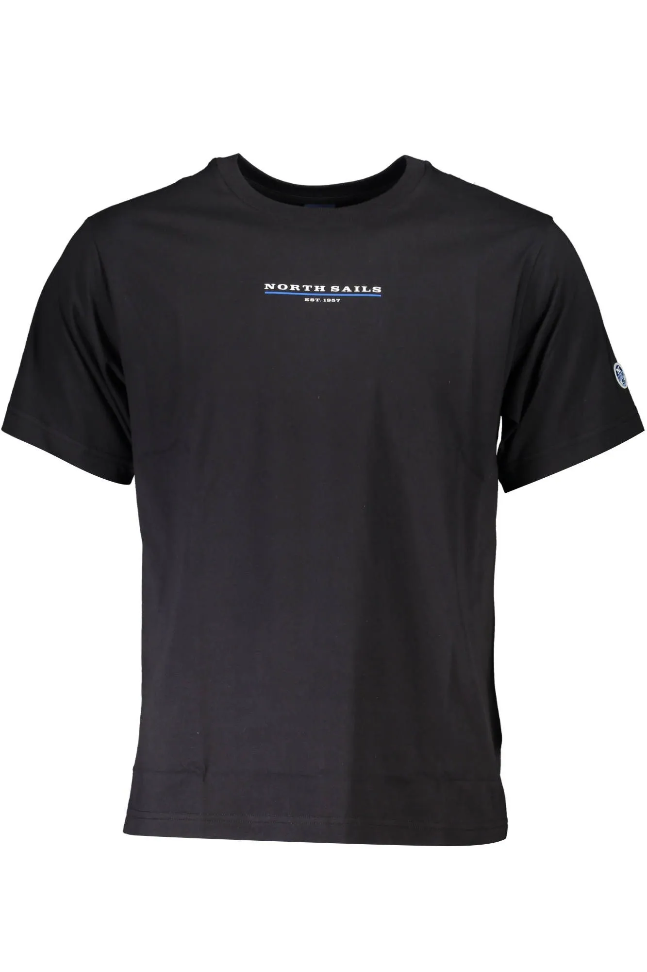 North Sails Black Organic Cotton Men T-Shirt