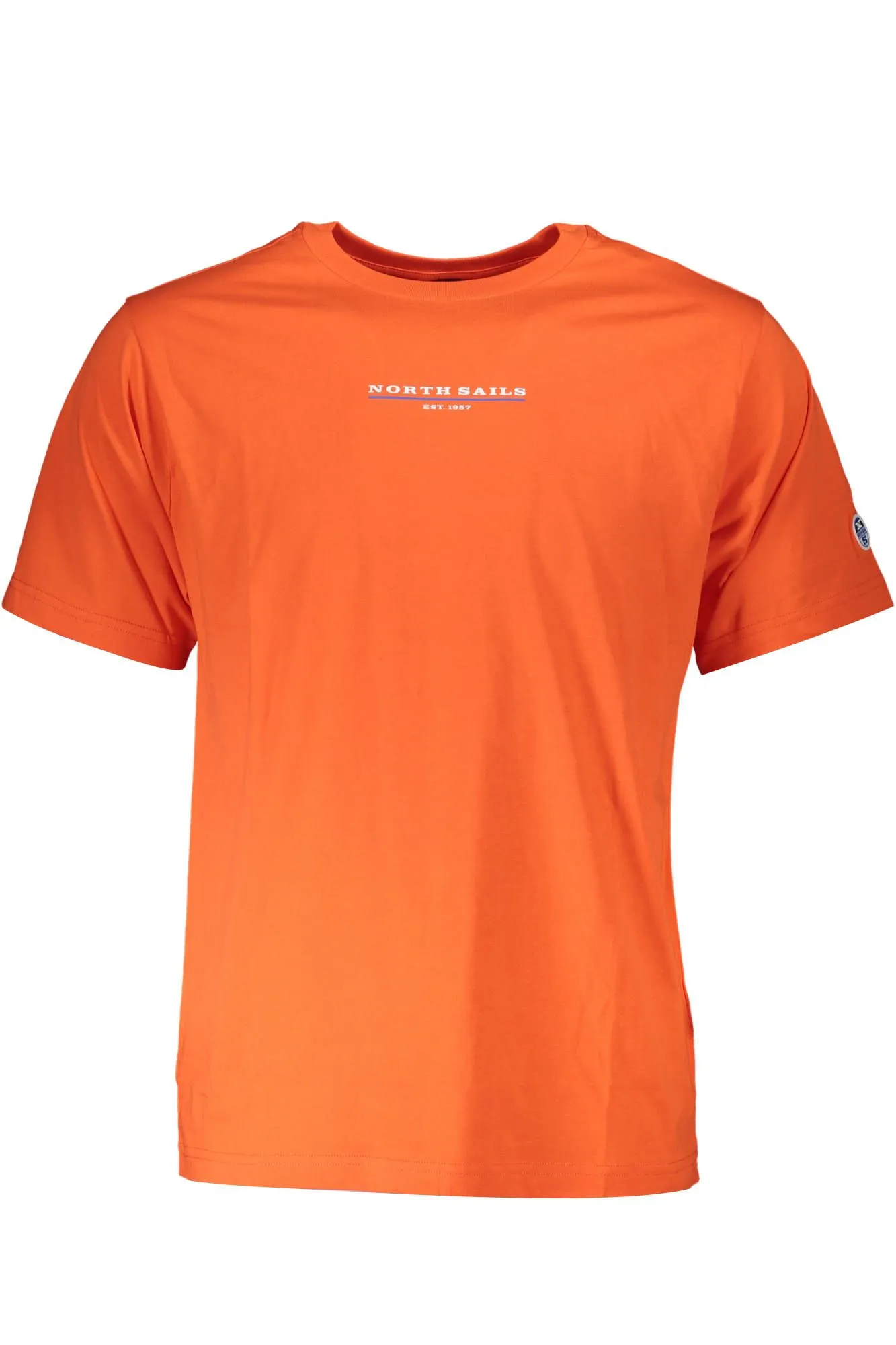 North Sails Orange Cotton Men T-Shirt