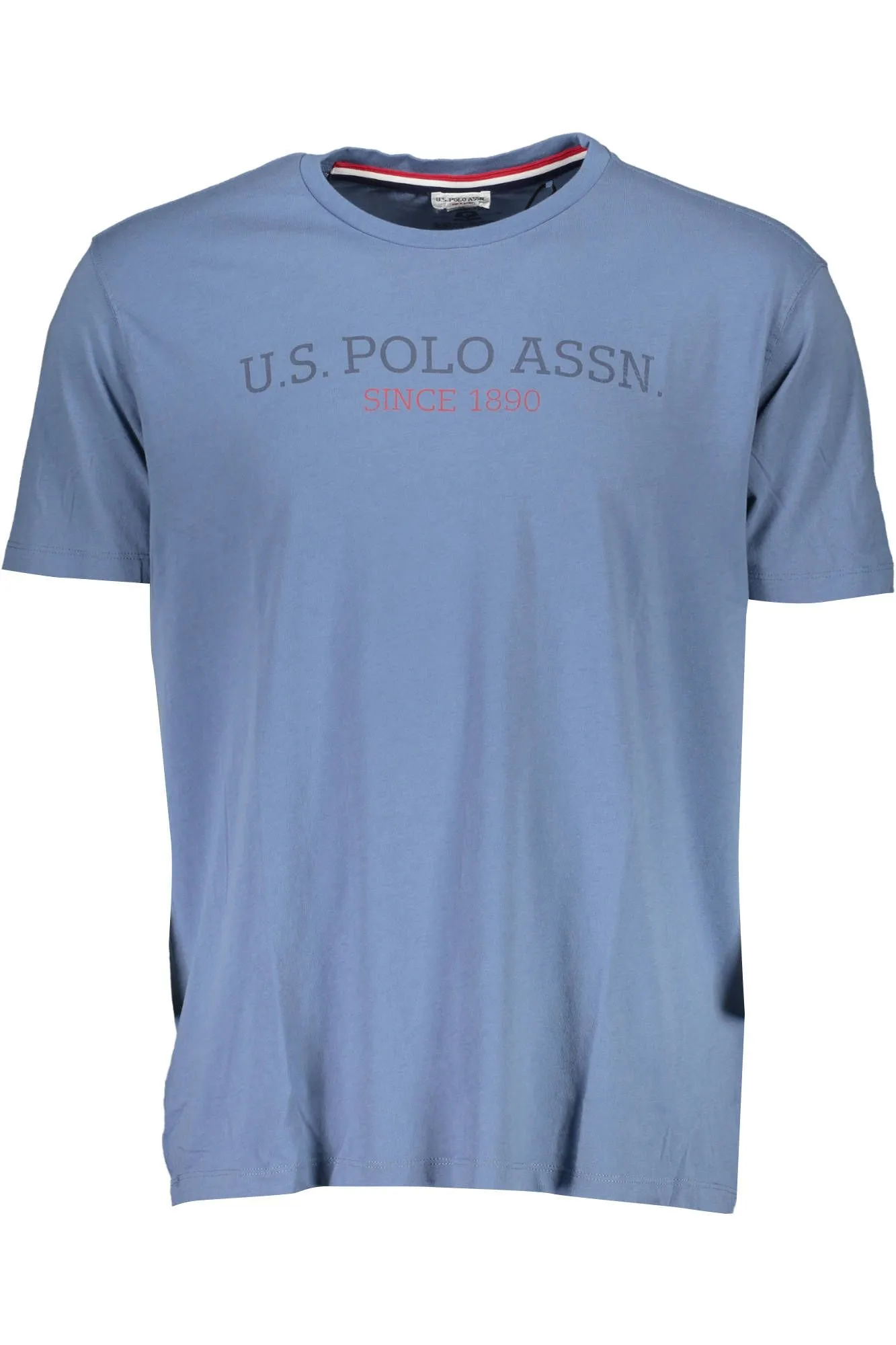 U.S. POLO ASSN. Blue Cotton Men T-Shirt