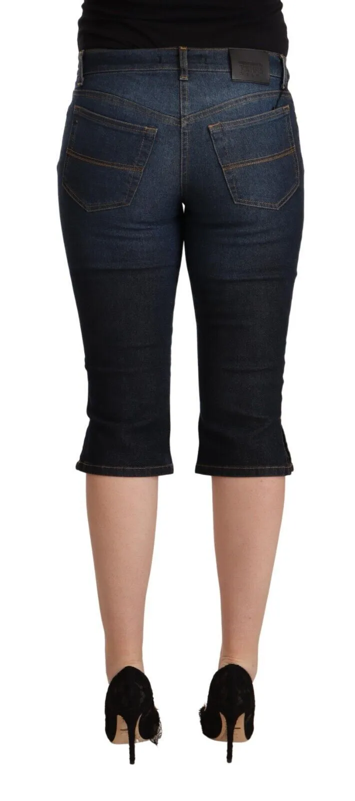 GF Ferre Women's Chic Low Waist Capri Denim Pants