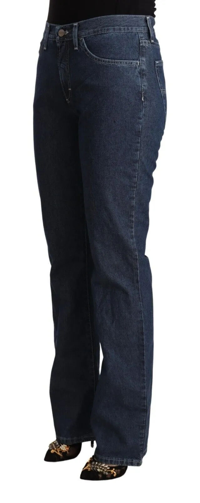 GF Ferre Women's Elegant Flared Cotton Jeans