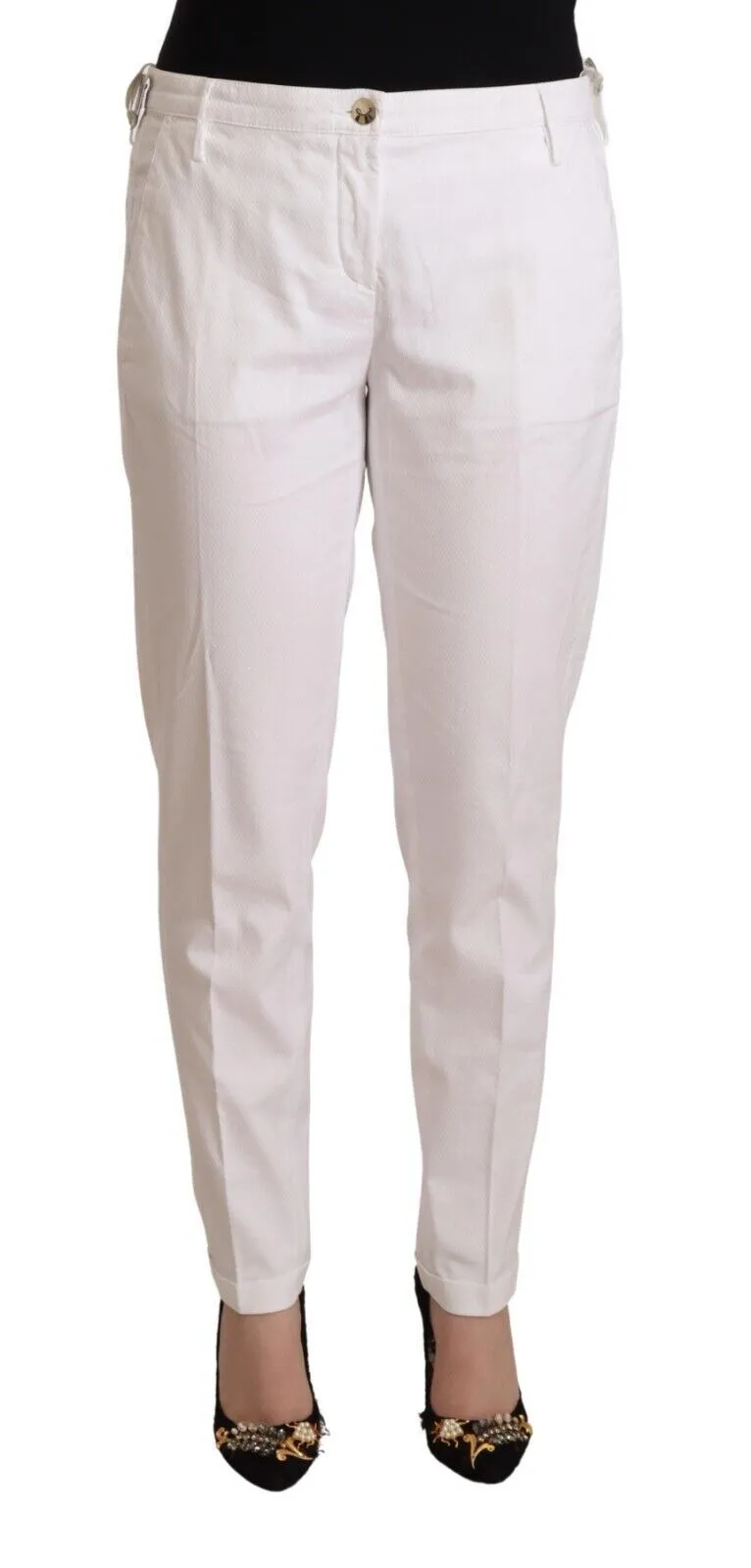 Jacob Cohen Women's Elegant Mid Waist Tapered Trousers
