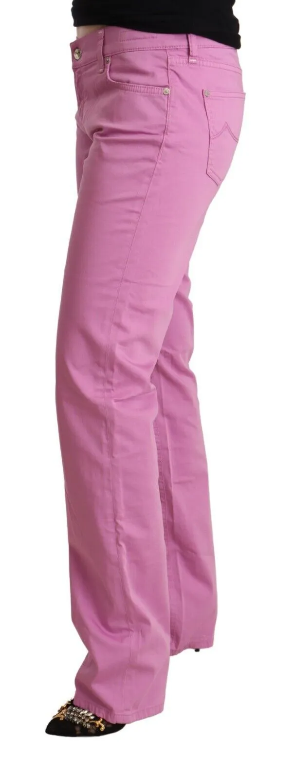 Jacob Cohen Women's Elegant Tapered Pink Denim Jeans