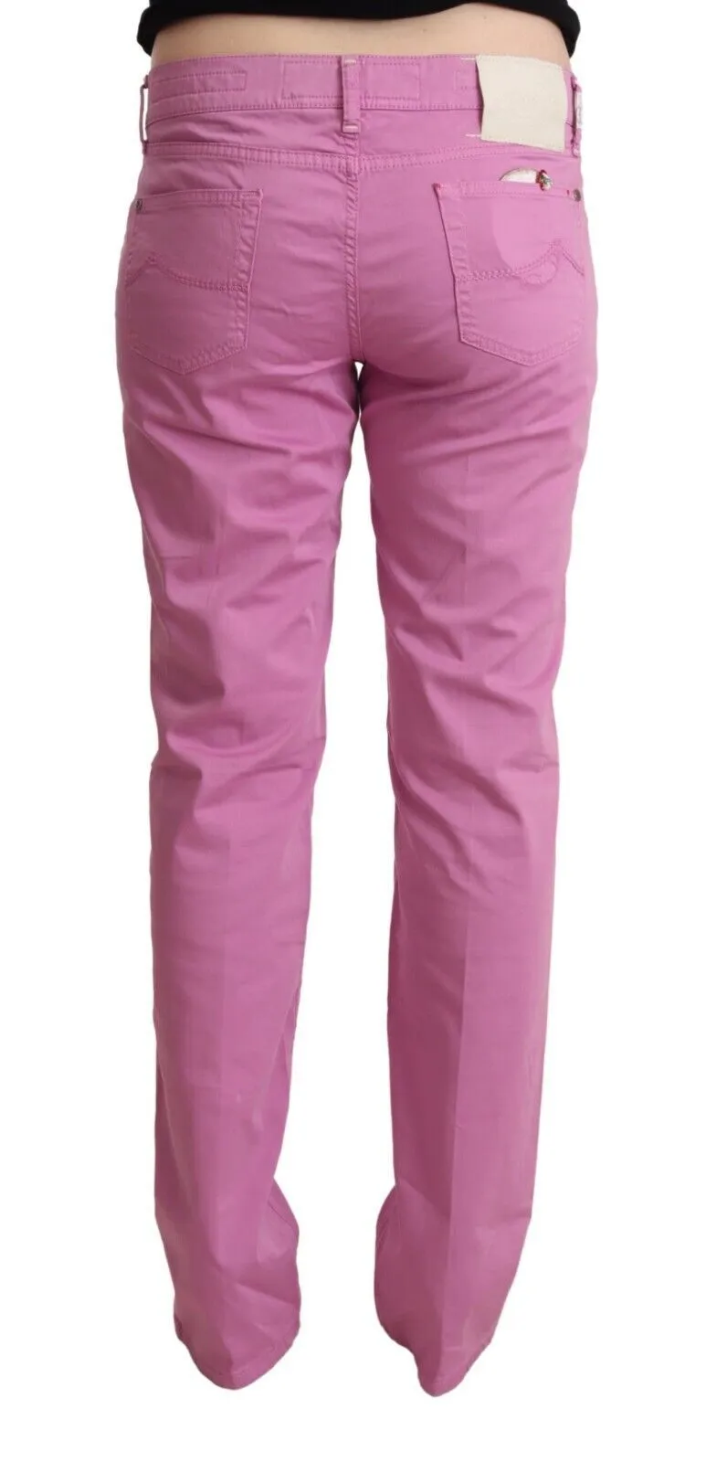 Jacob Cohen Women's Elegant Tapered Pink Denim Jeans