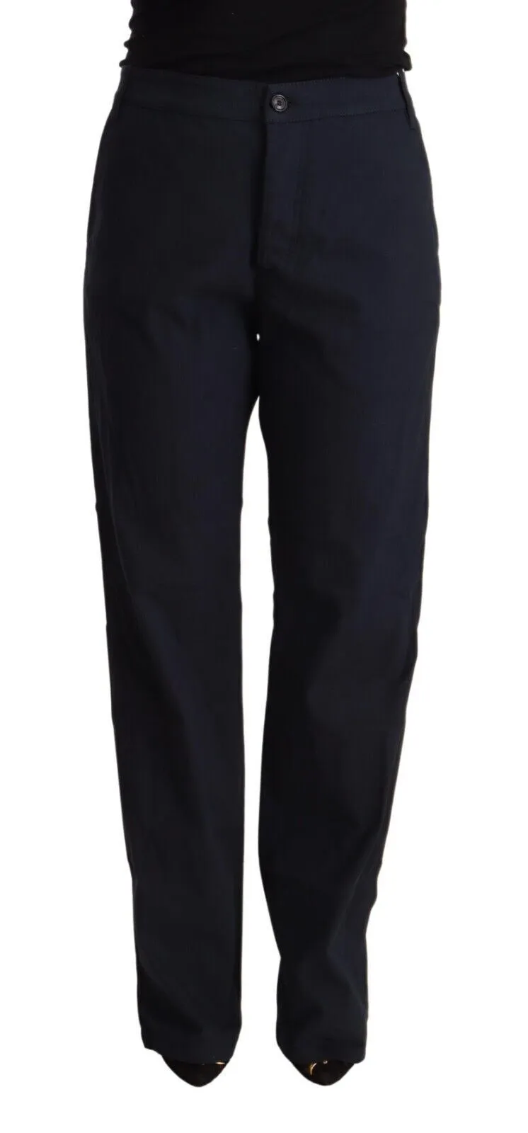 Exte Women's Elegant High Waist Tapered Pants