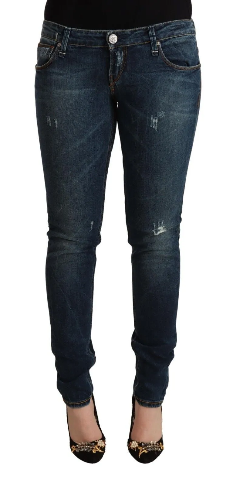 Acht Women's Chic Low Waist Skinny Denim Jeans