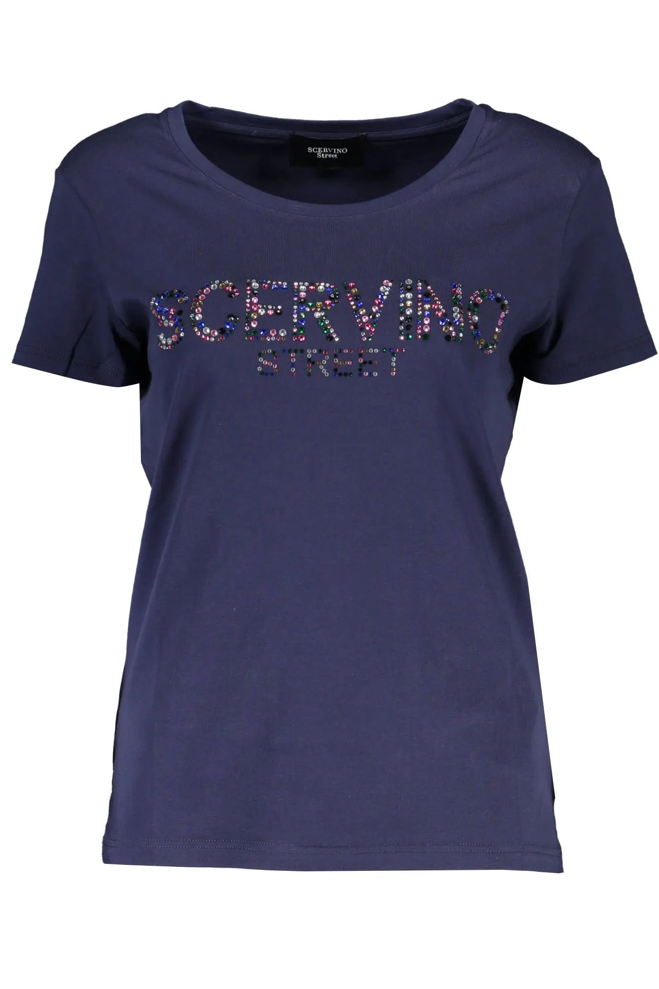Scervino Street Blue Cotton Women T-Shirt