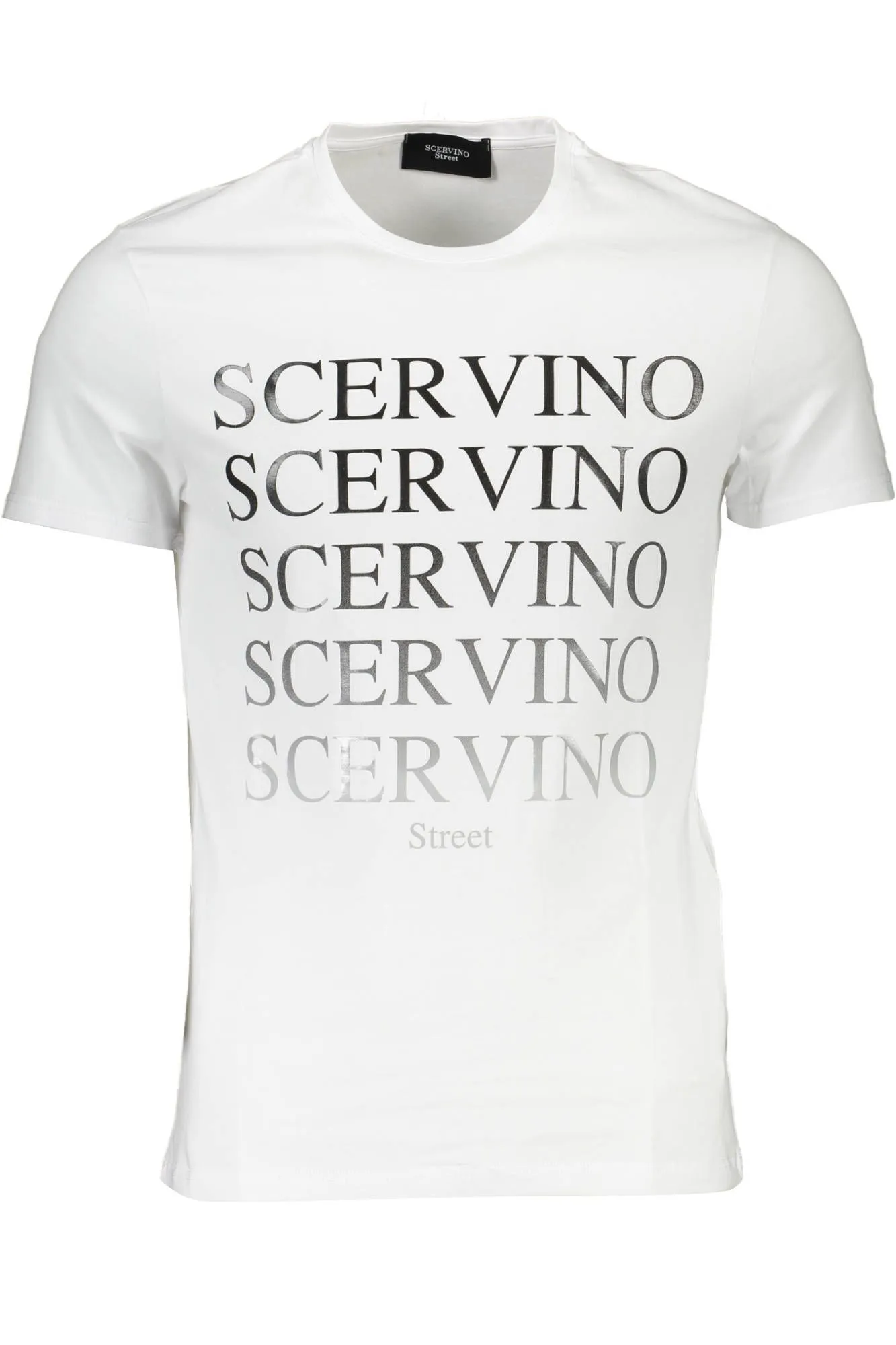 Scervino Street White Cotton Men T-Shirt