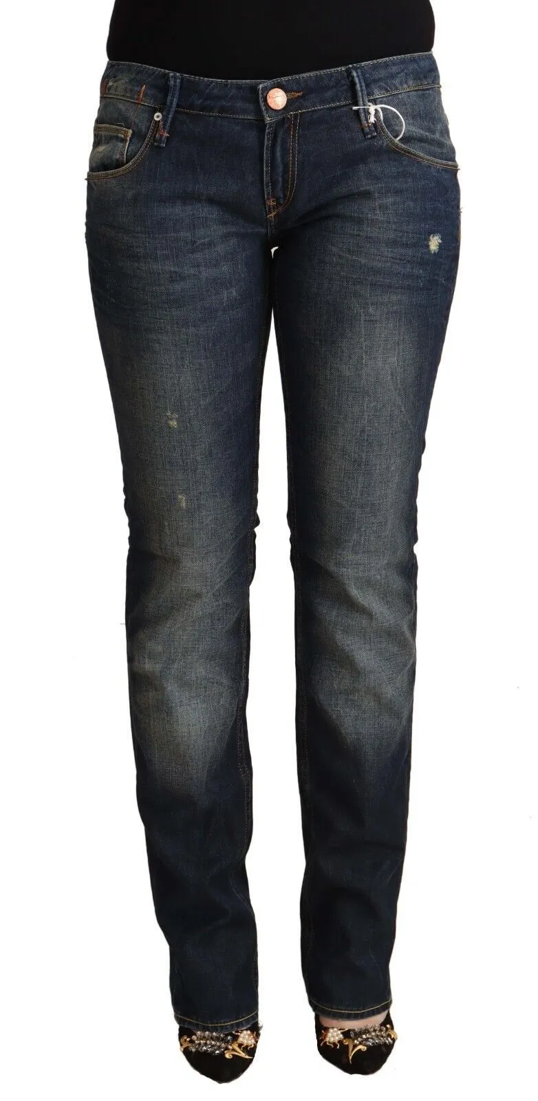 Acht Women's Chic Low Waist Skinny Denim Jeans