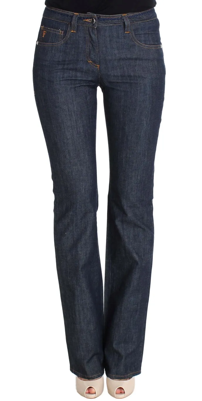 GF Ferre Women's Chic Flare Bootcut Designer Denim
