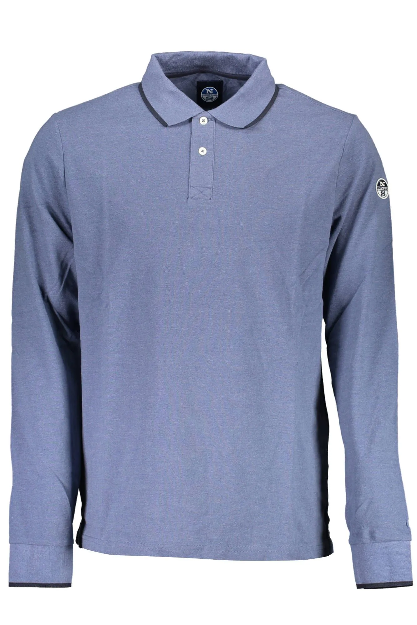 North Sails Blue Cotton Men Polo Shirt