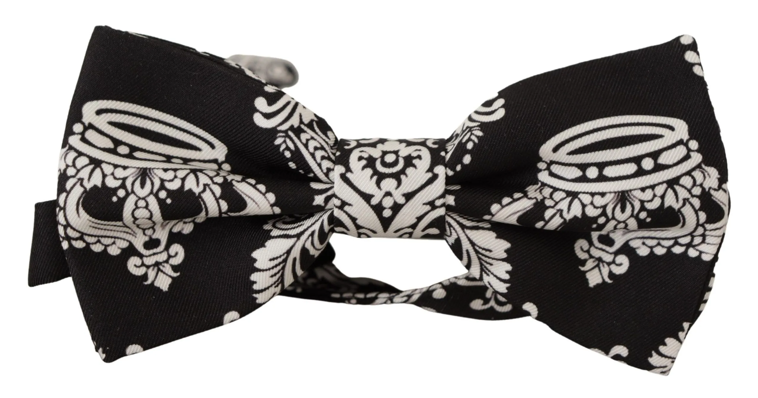 Dolce & Gabbana Men's Elegant Black Silk Bow Tie