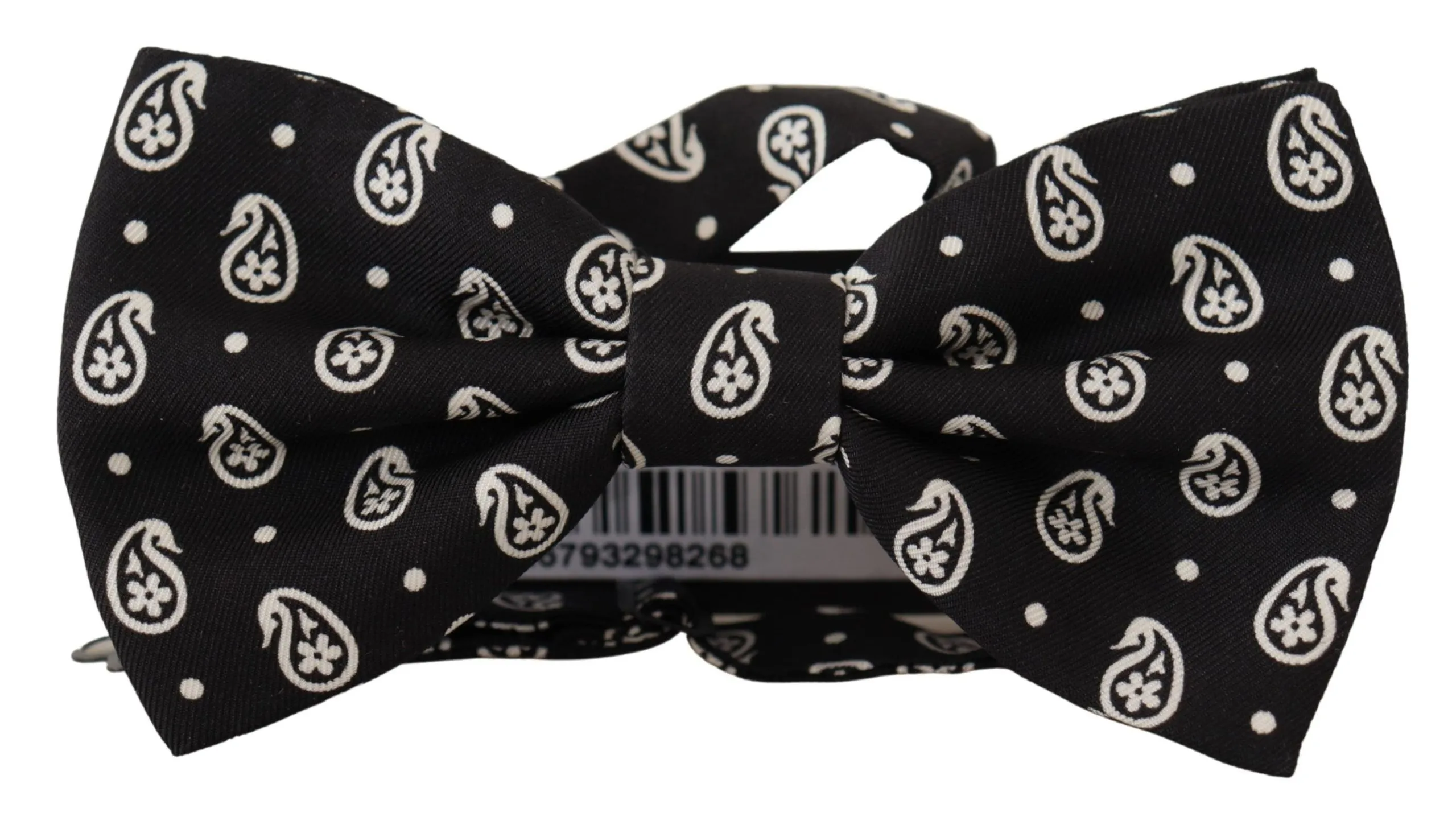 Dolce & Gabbana Men's Elegant Black Silk Bow Tie