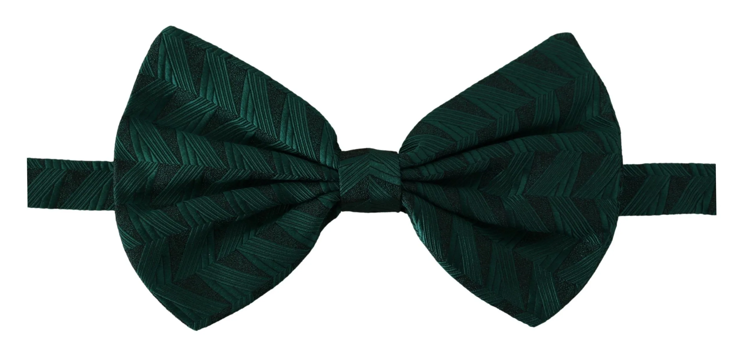 Dolce & Gabbana Men's Elegant Silk Emerald Bow Tie
