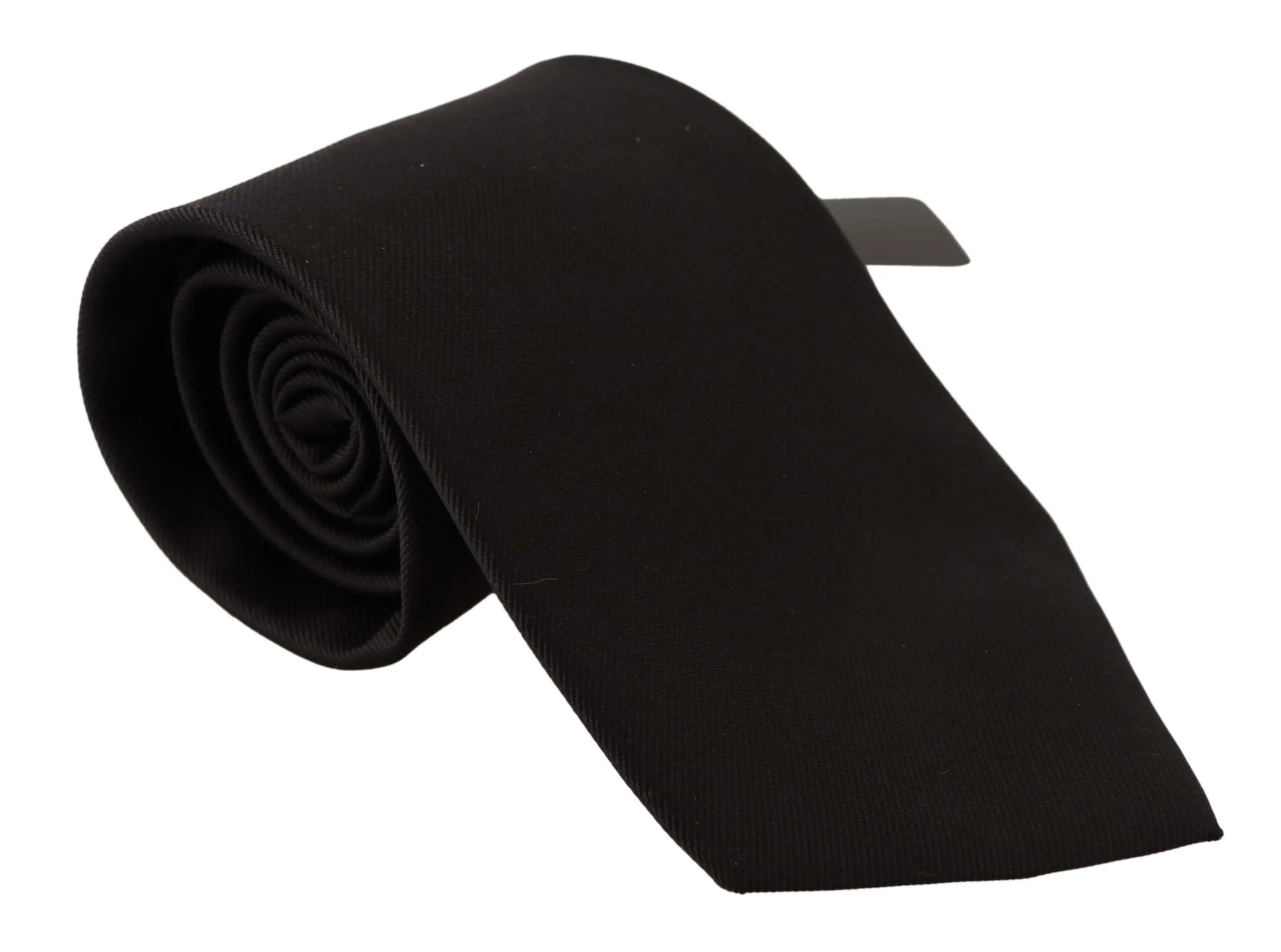 Dolce & Gabbana Men's Elegant Black Silk Tie for Sophisticated Style