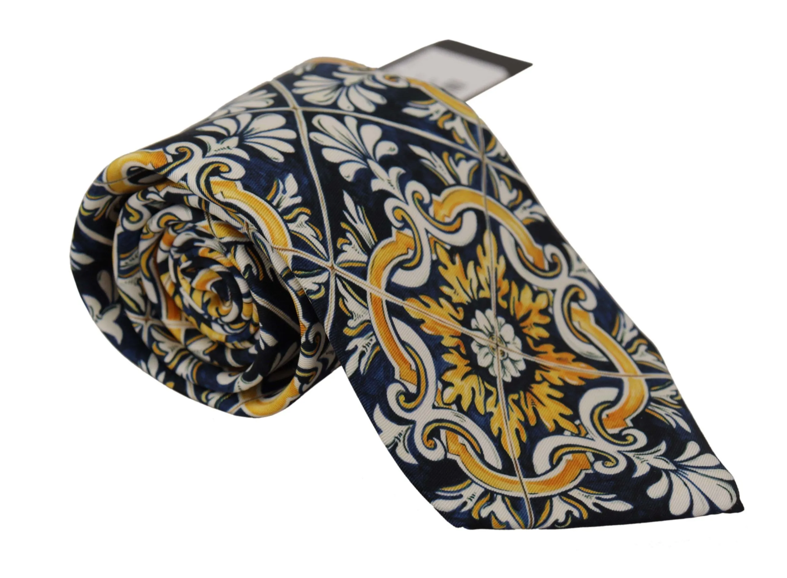 Dolce & Gabbana Men's Elegant Majolica Silk Tie