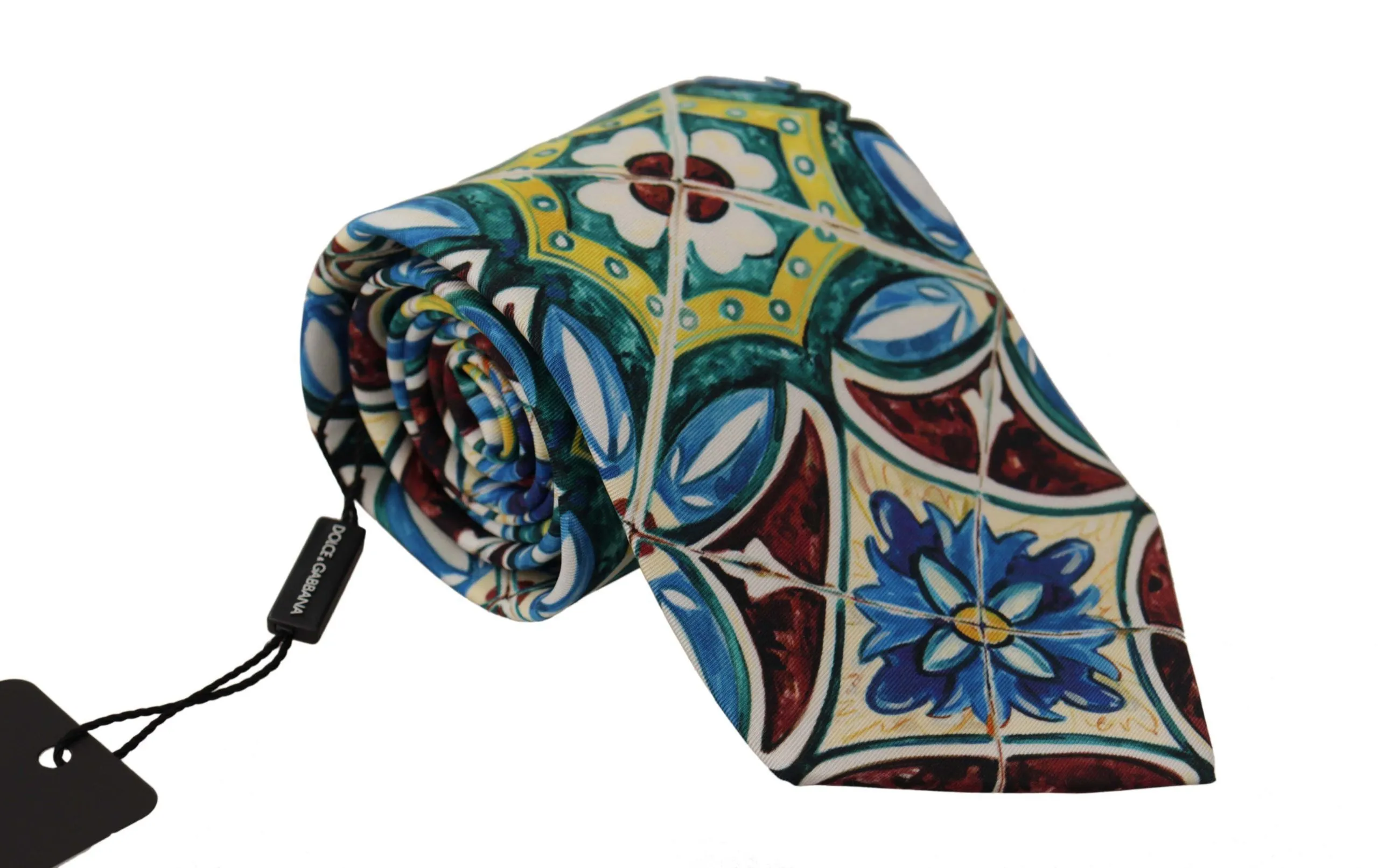 Dolce & Gabbana Men's Multicolor Majolica Silk Tie