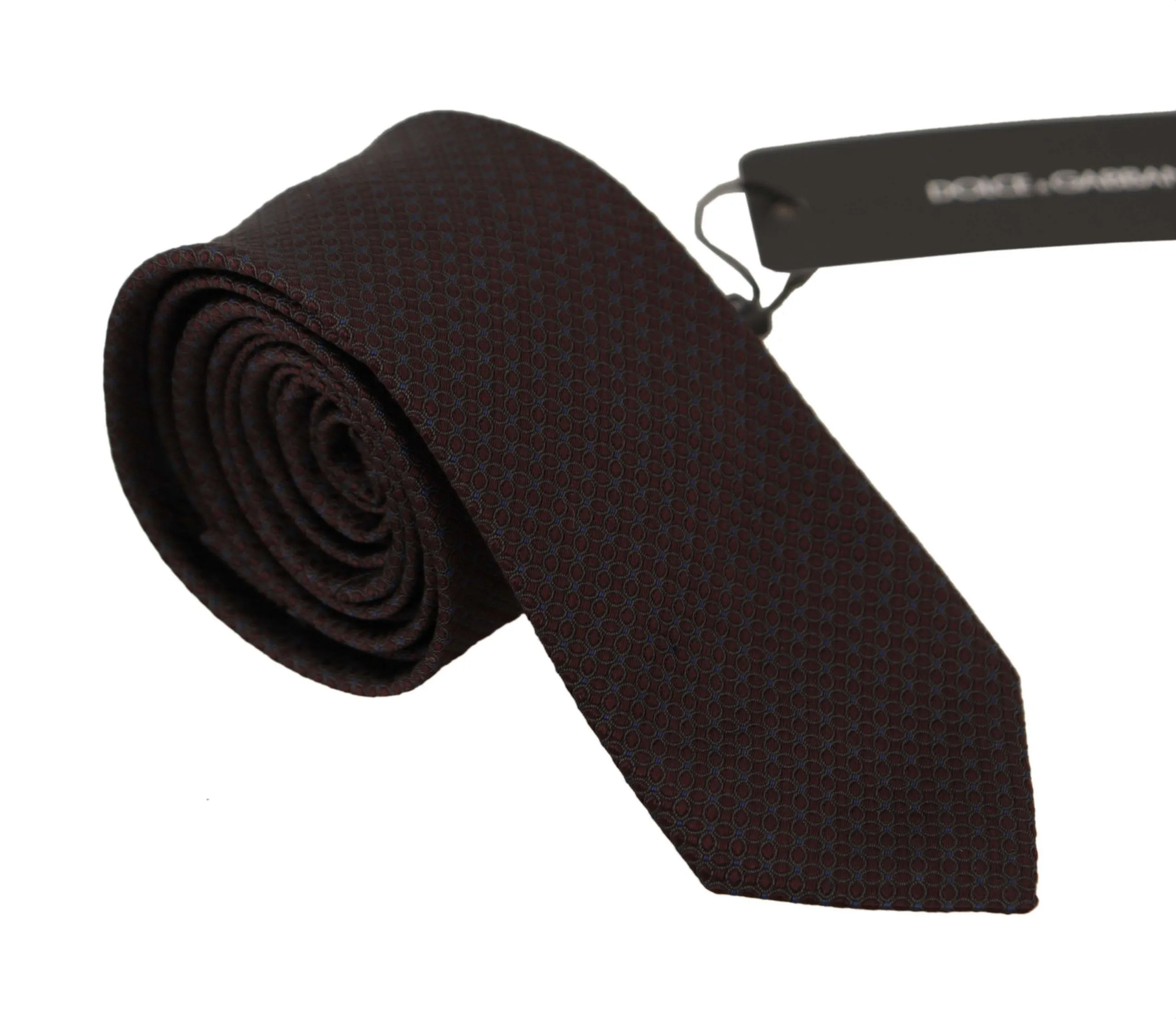 Dolce & Gabbana Men's Elegant Bordeaux Silk Tie