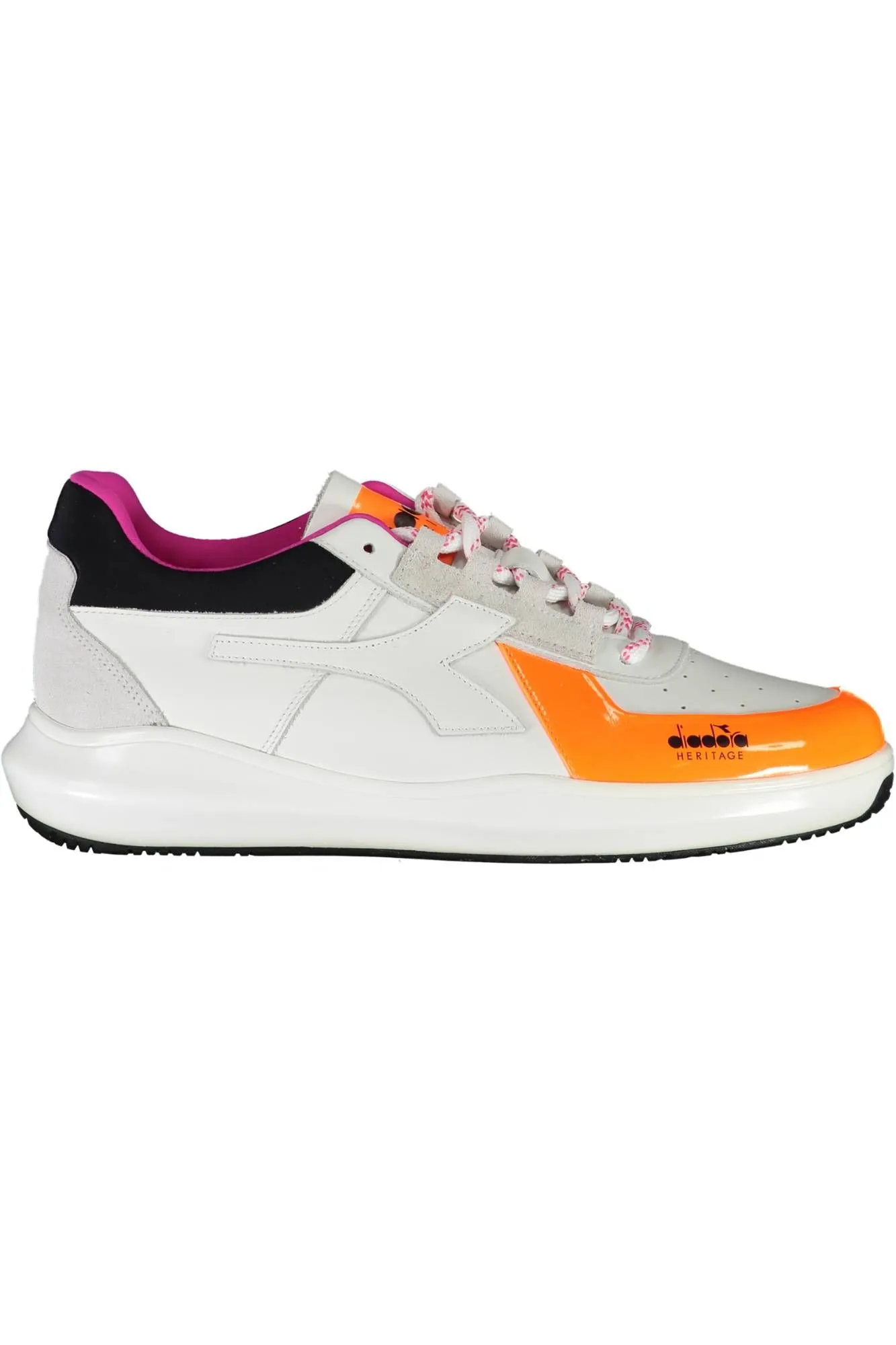 Diadora White Fabric Men Sneaker
