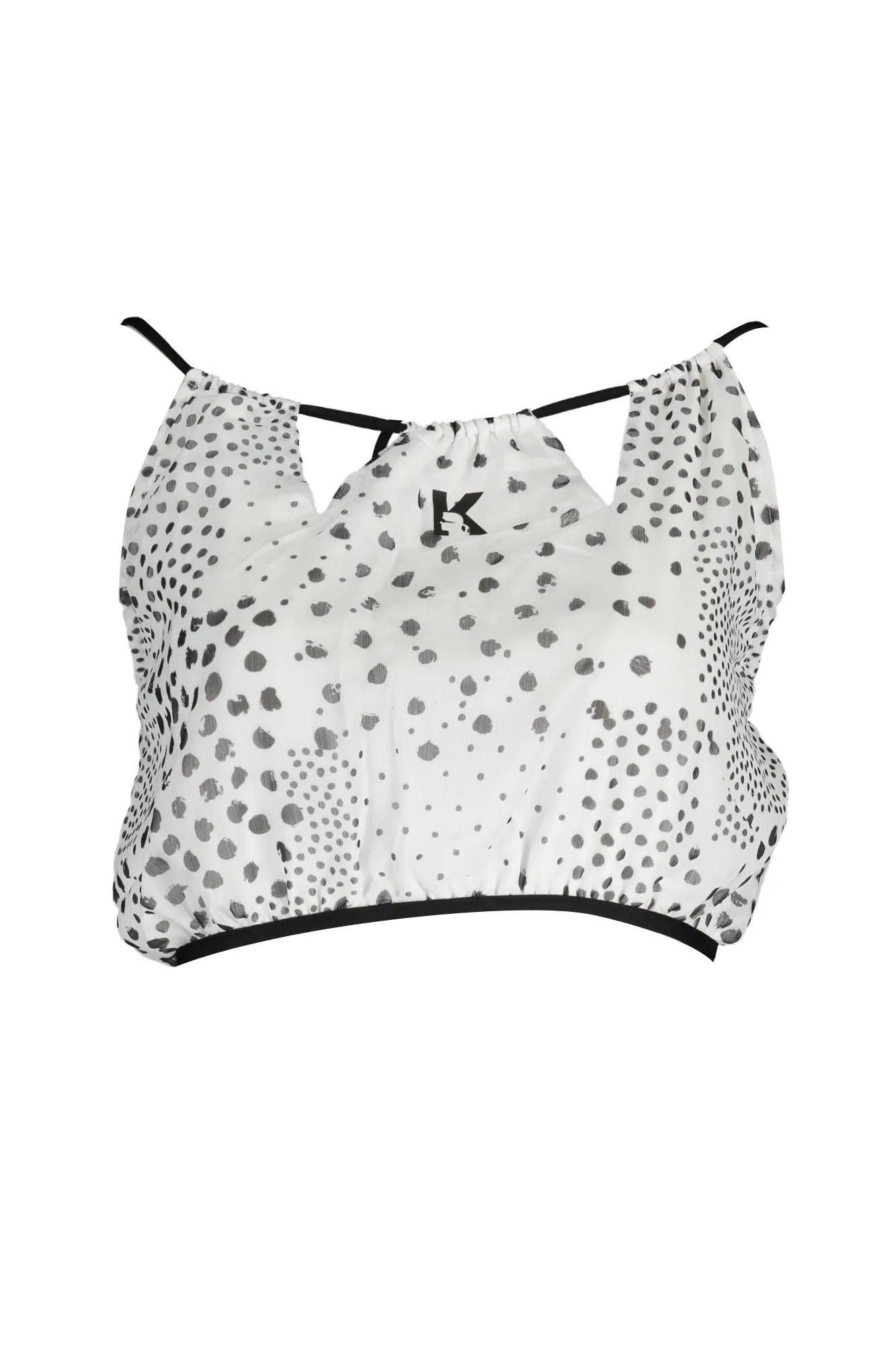White Polyester Women Top