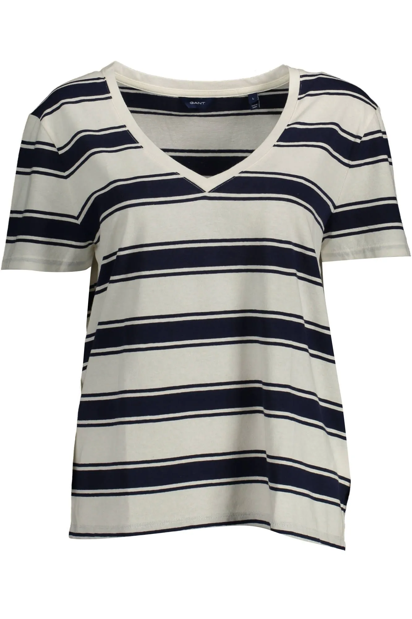 Gant White Cotton Women T-Shirt