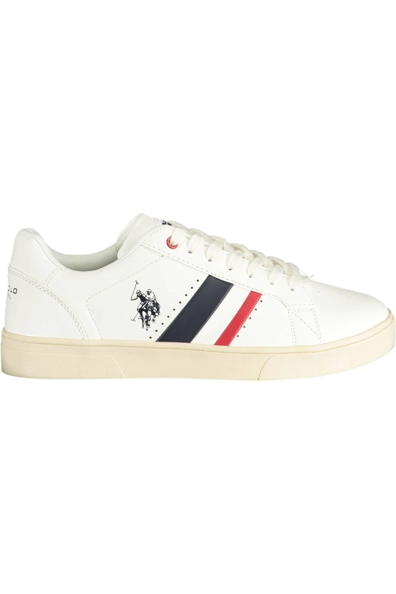 U.S. POLO ASSN. White Eco Leather Men Sneaker