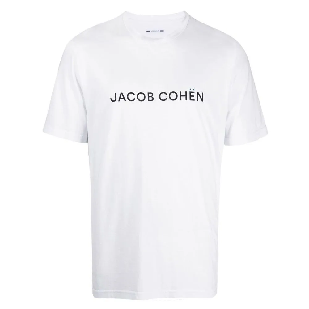 Jacob Cohen White Cotton Men T-Shirt