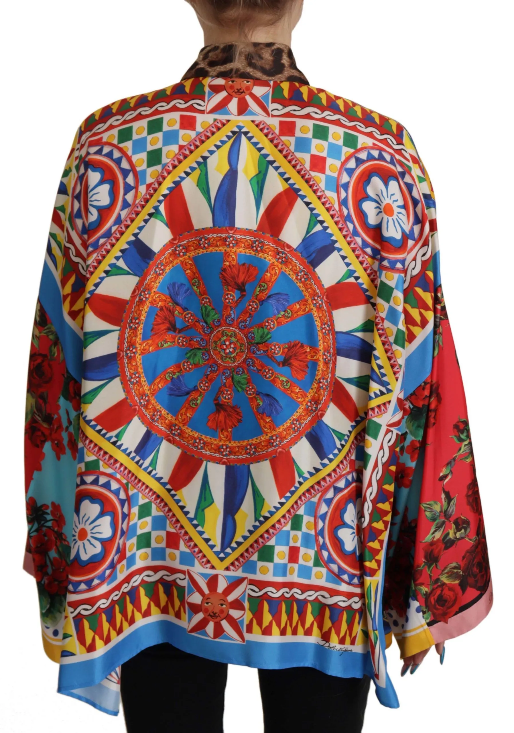 Dolce & Gabbana Women's Elegant Silk Floral Print Blouse