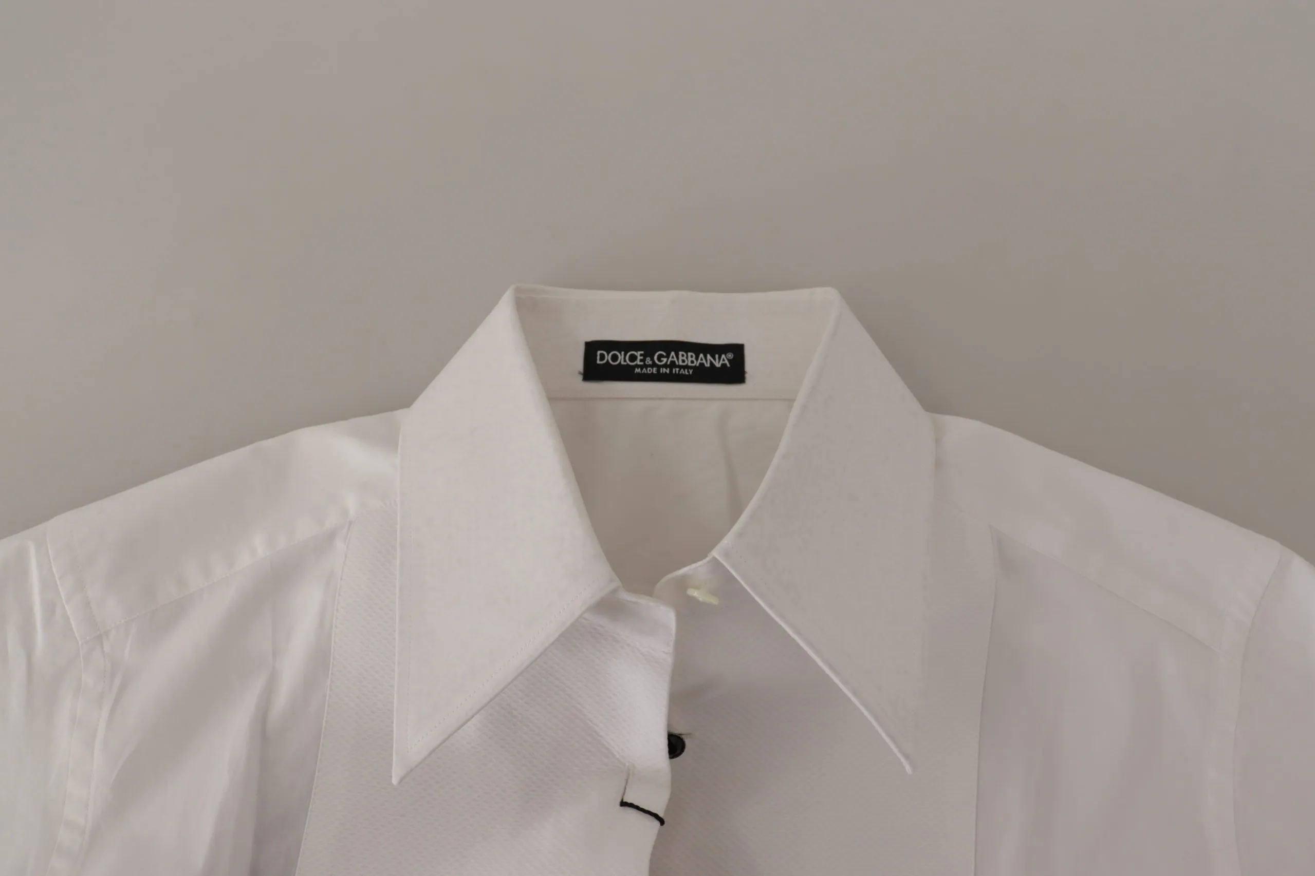 Dolce & Gabbana Women's Elegant Sleeveless Tuxedo Blouse with Crystal Buttons